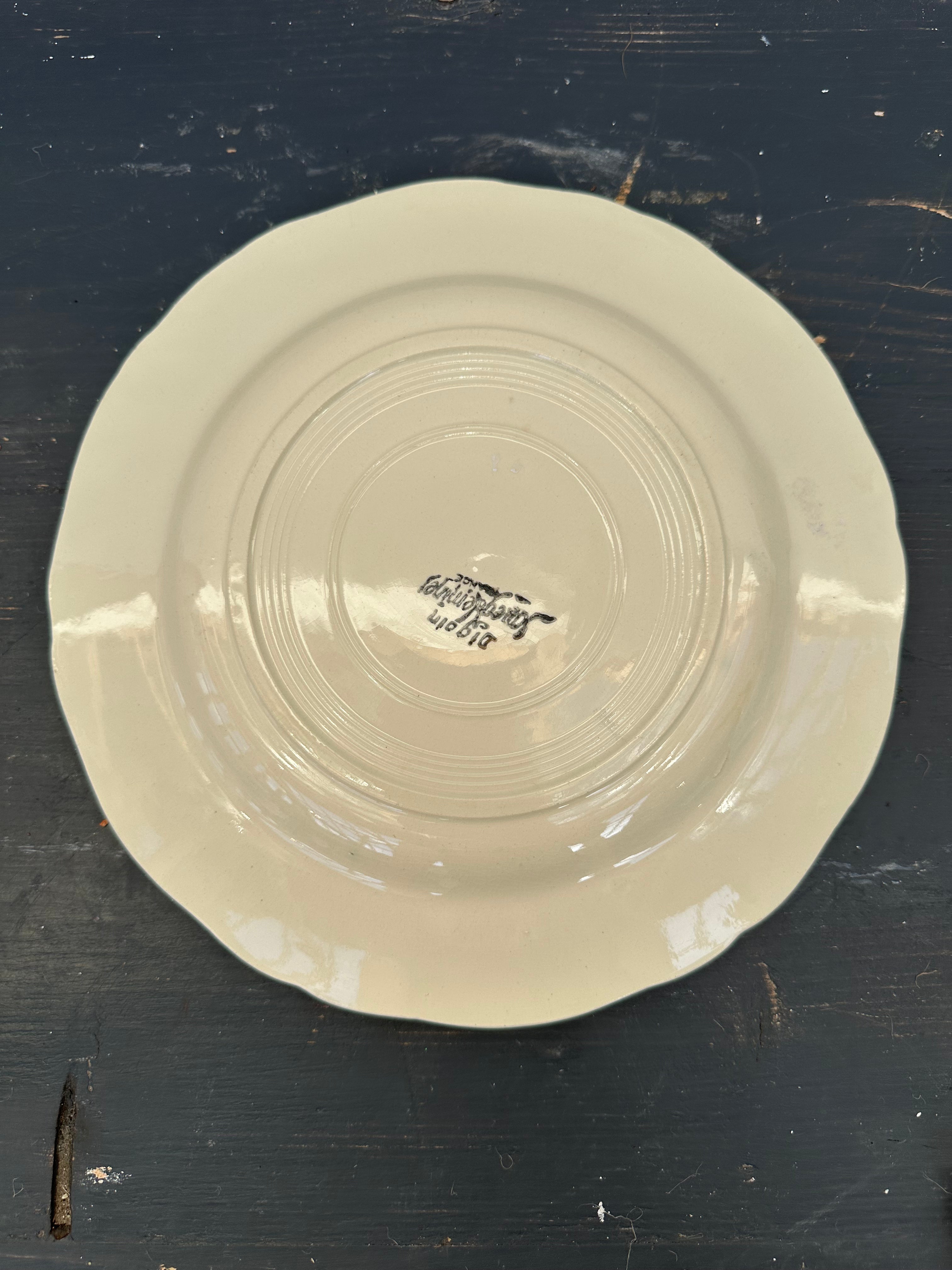 Franske tallerkener, Ø23 cm - 6 stk.