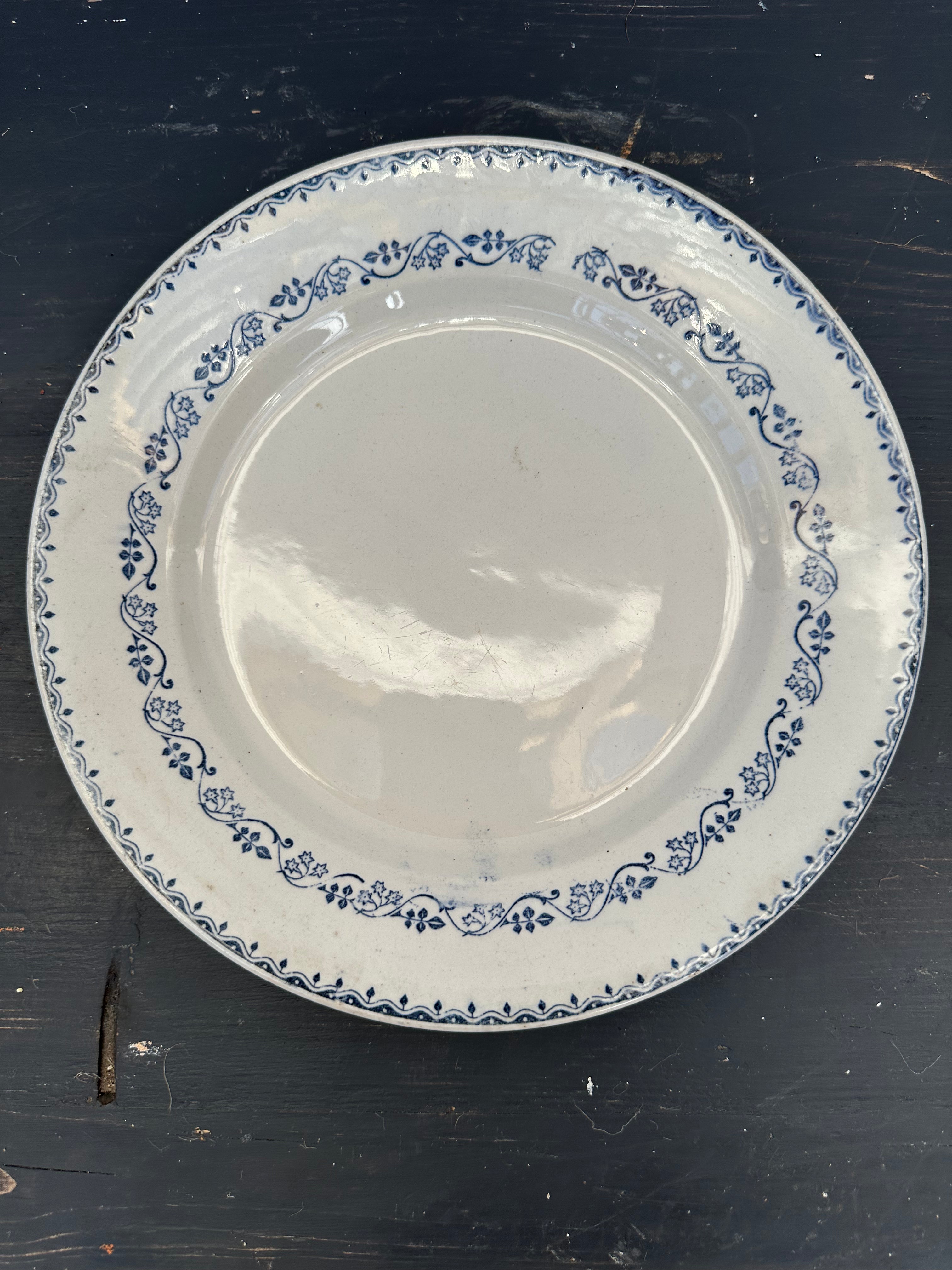 Franske tallerkener, Ø24 cm - 6 stk.