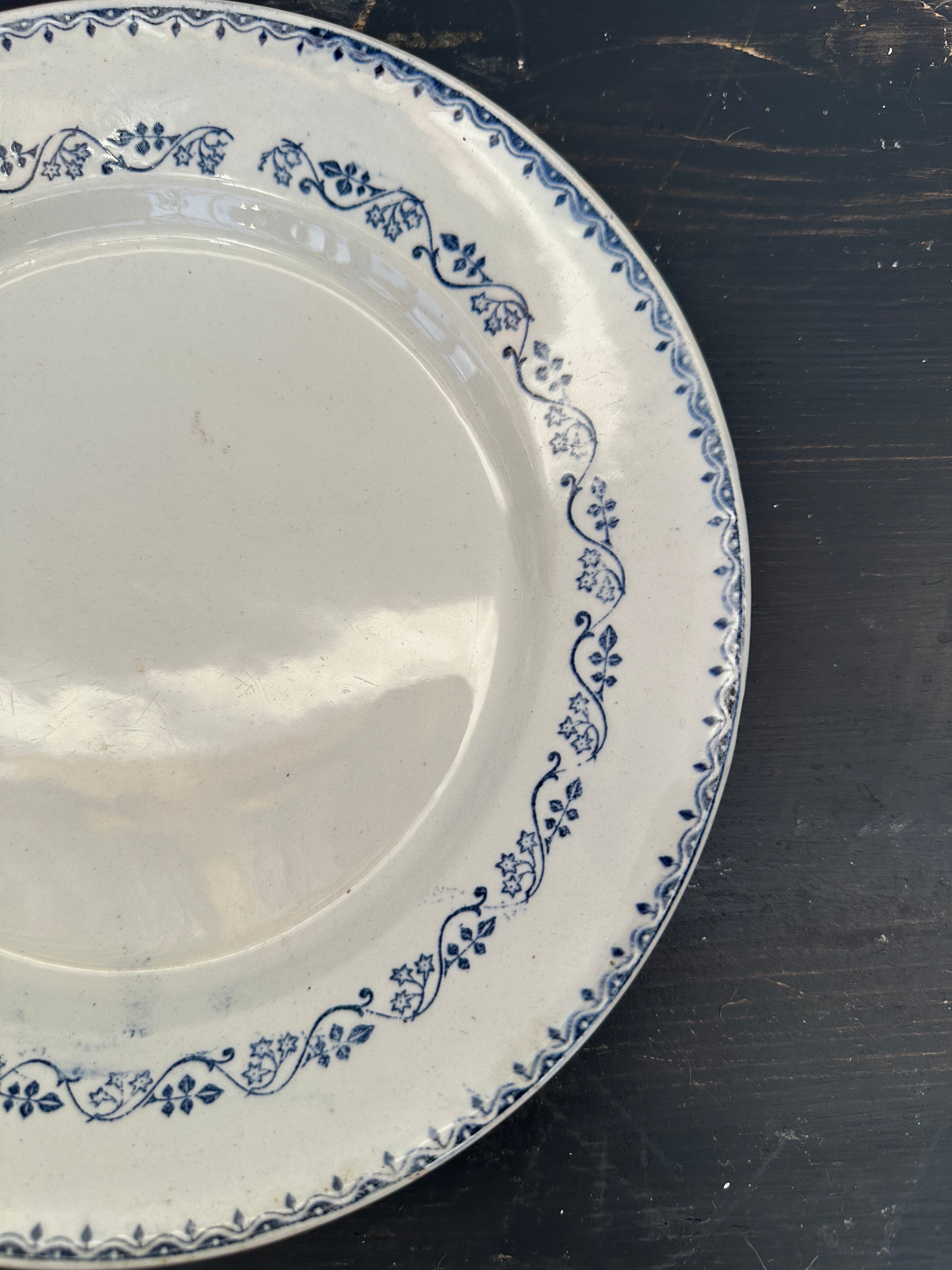 Franske tallerkener, Ø24 cm - 6 stk.