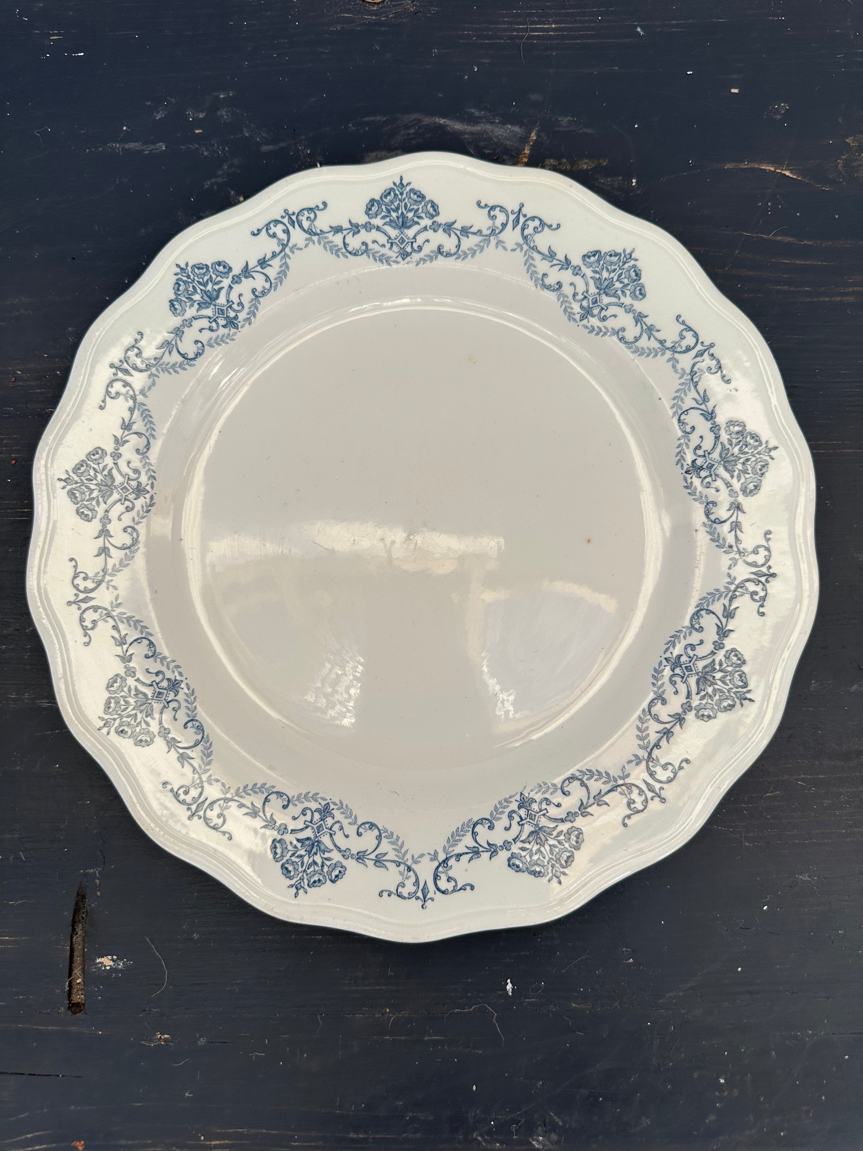 Franske tallerkener, Ø25 cm - 6 stk.
