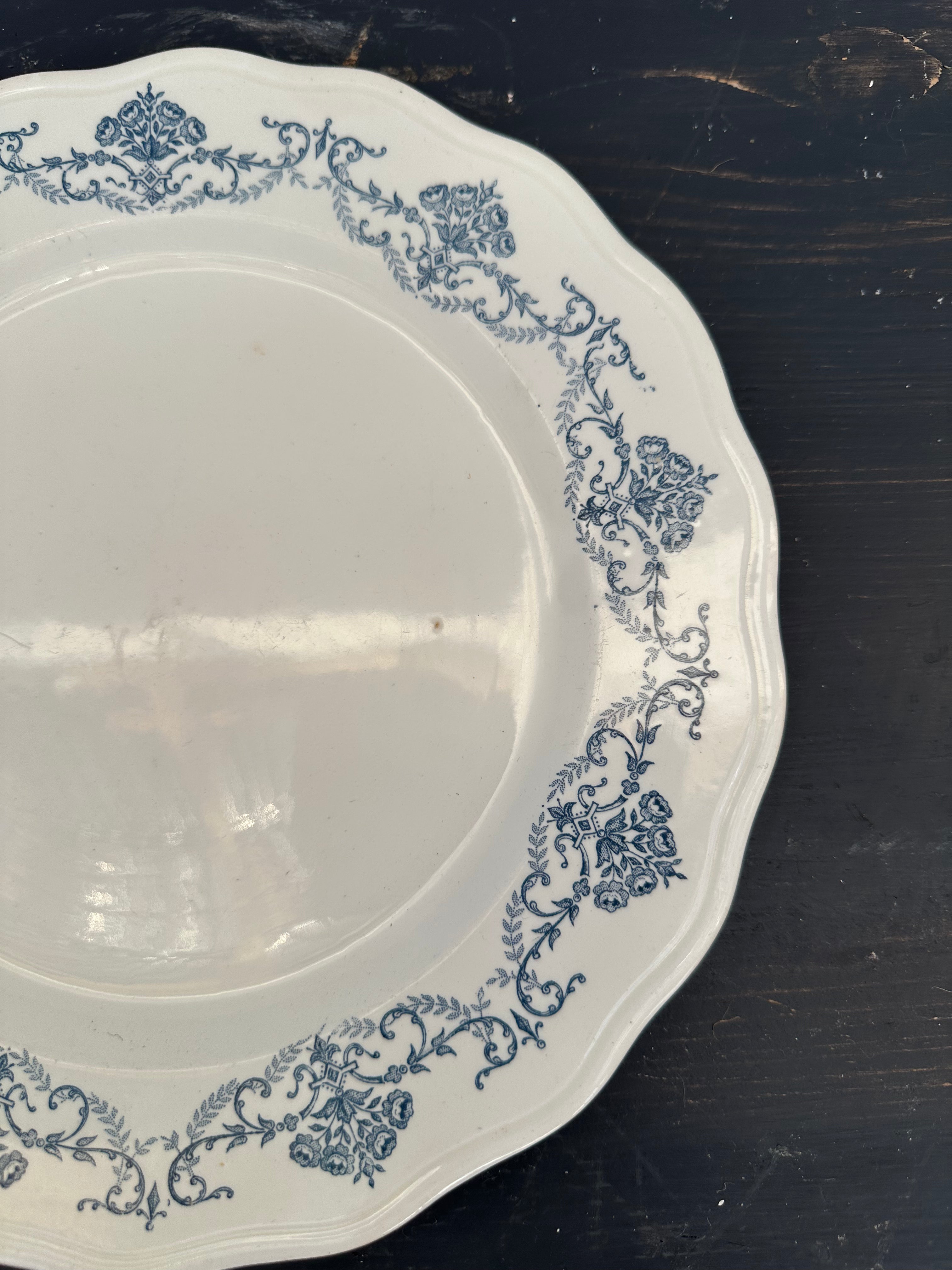Franske tallerkener, Ø25 cm - 6 stk.