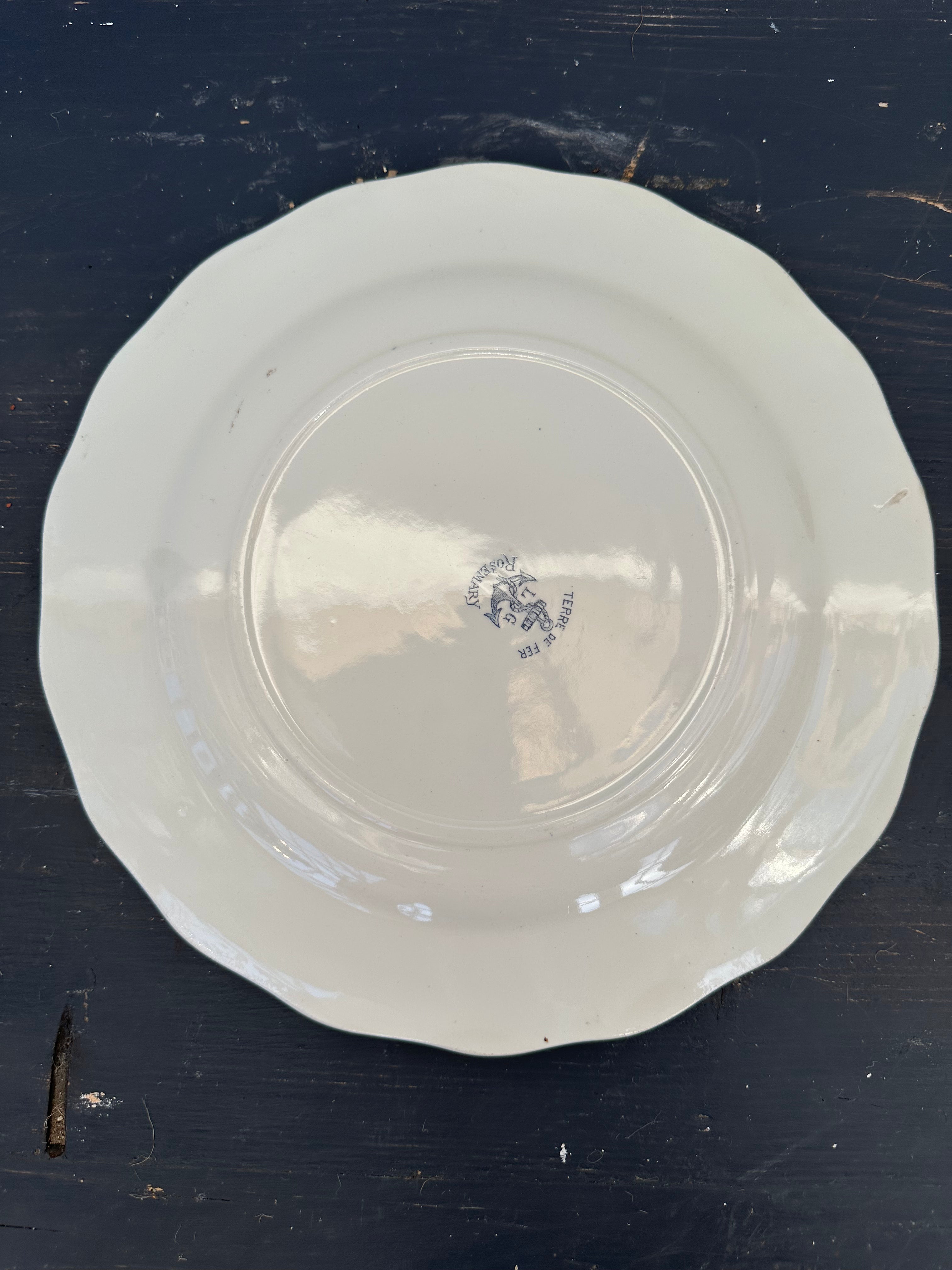 Franske tallerkener, Ø25 cm - 6 stk.