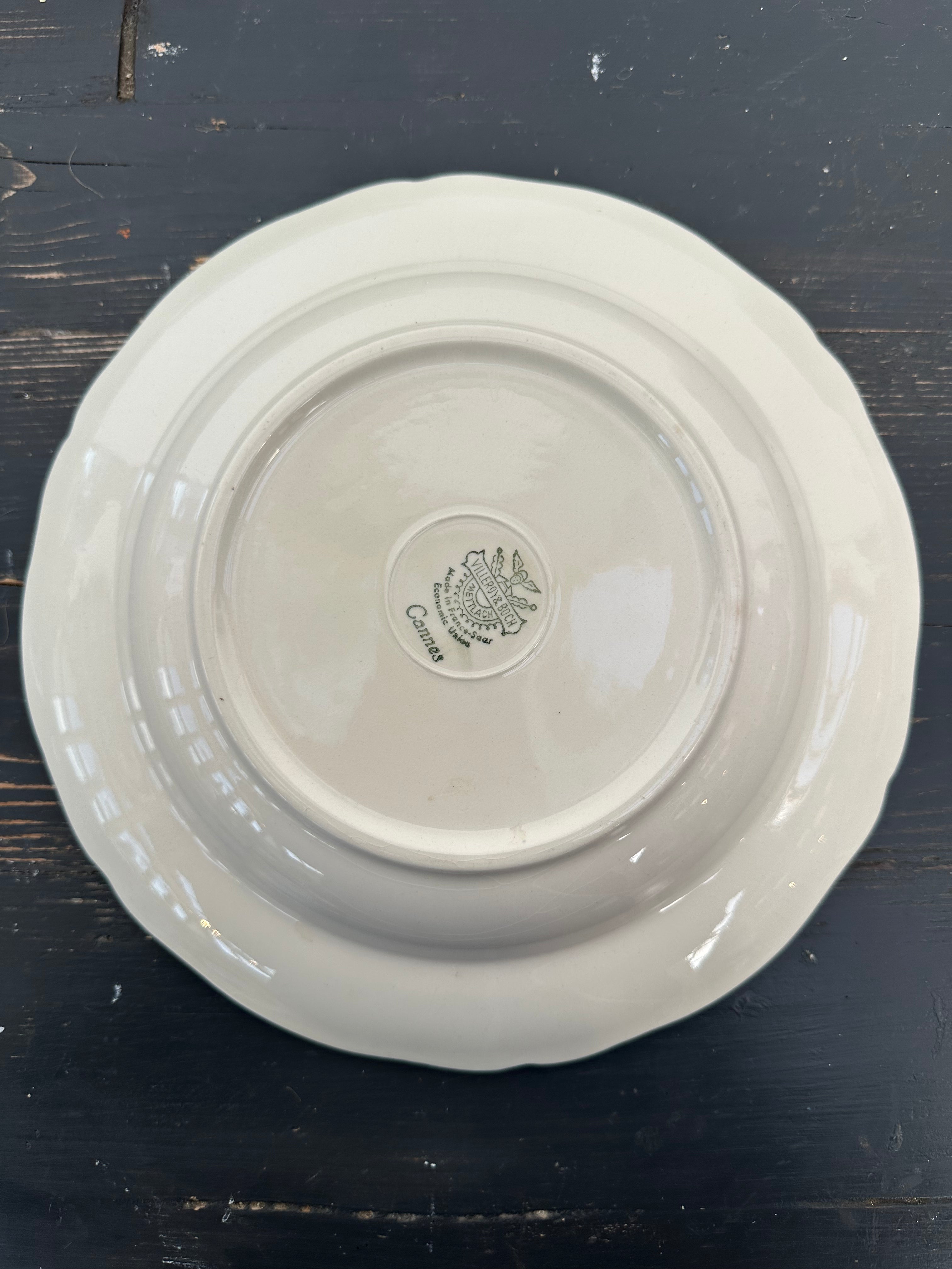 Dyb fransk tallerken, Ø25 cm
