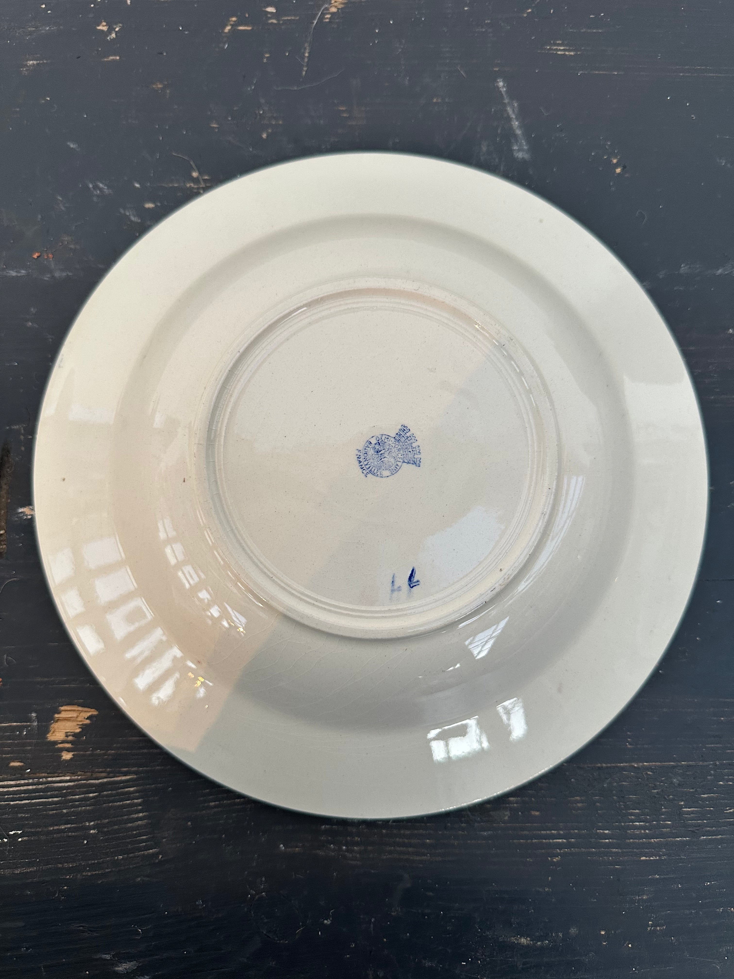Dybe franske tallerkener, Ø22,5 cm - 6 stk.