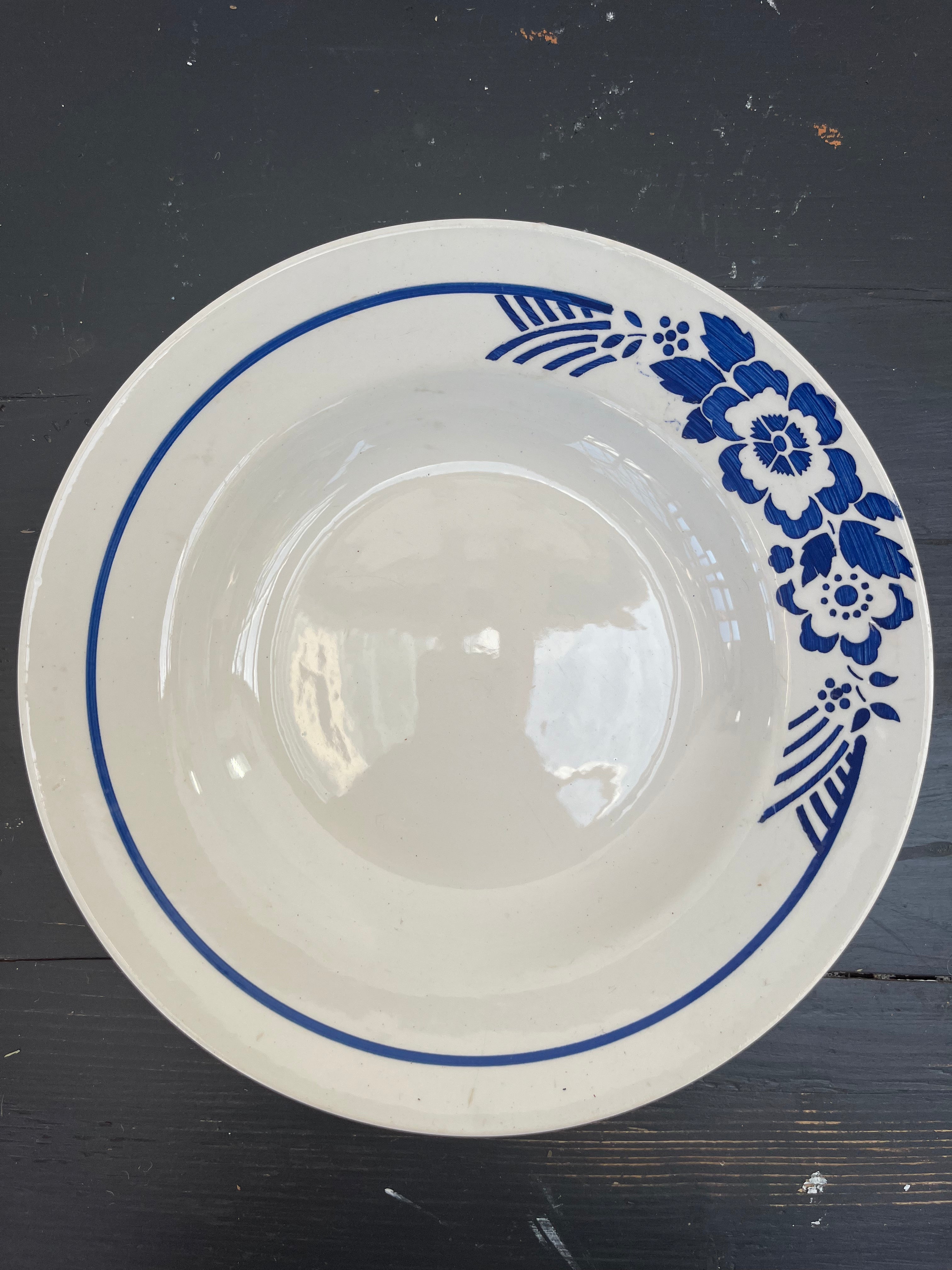 Franske dybe tallerkener, Ø22 cm - 6 stk