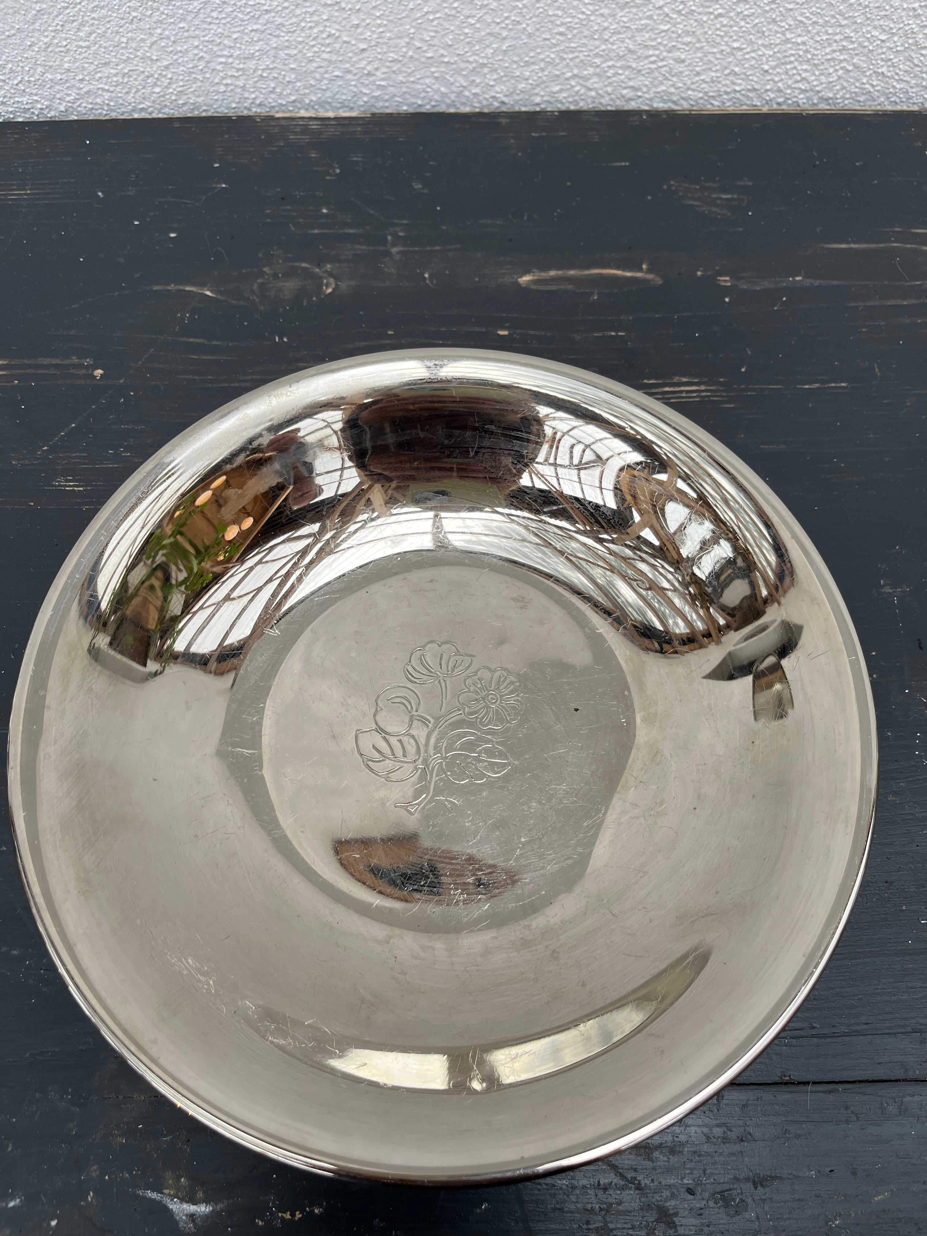 Sølvfad, Ø24 cm
