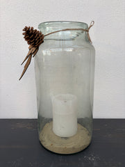 Glass vase, 43 cm