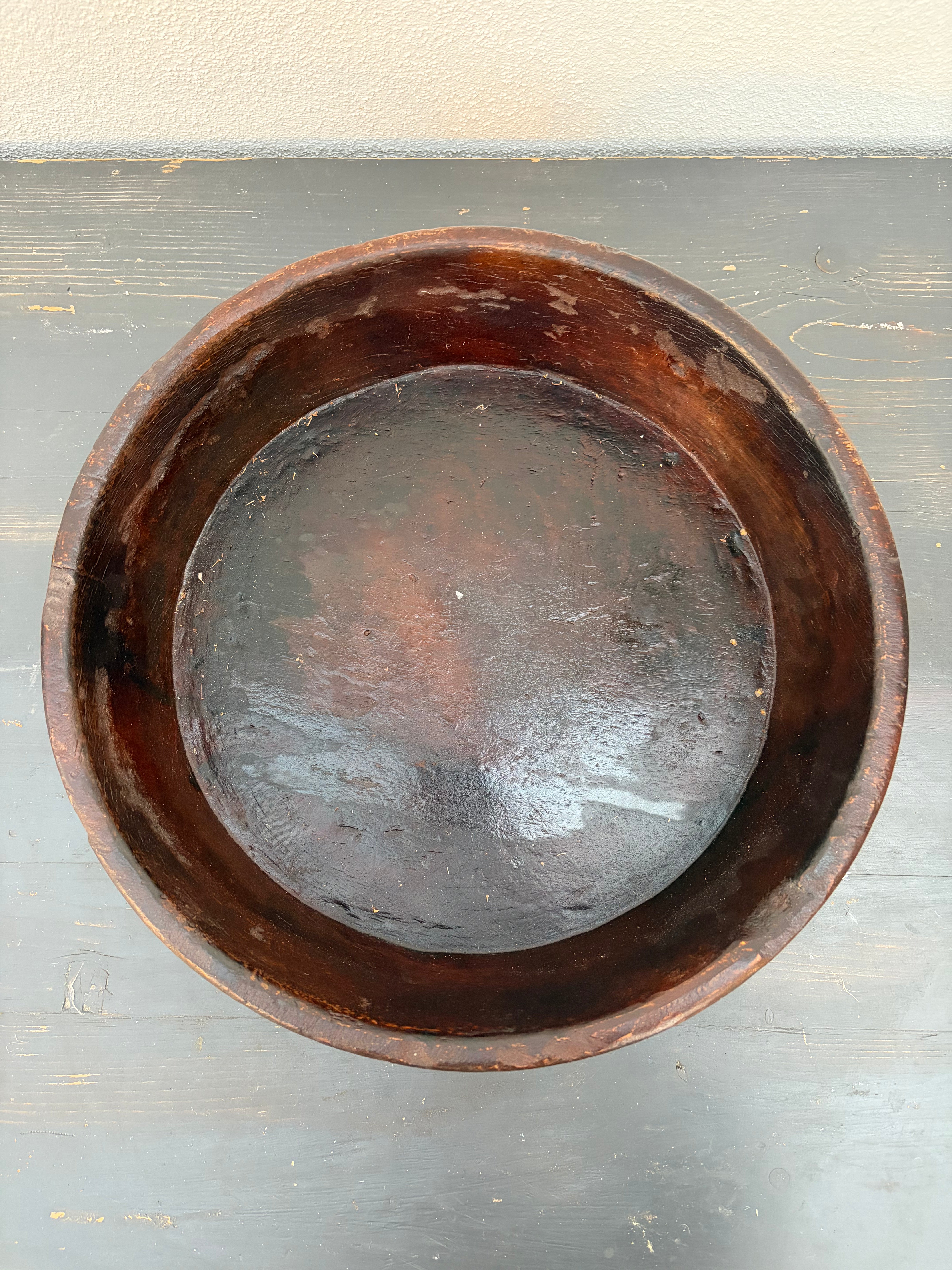 Wooden dish, Ø34.5 cm