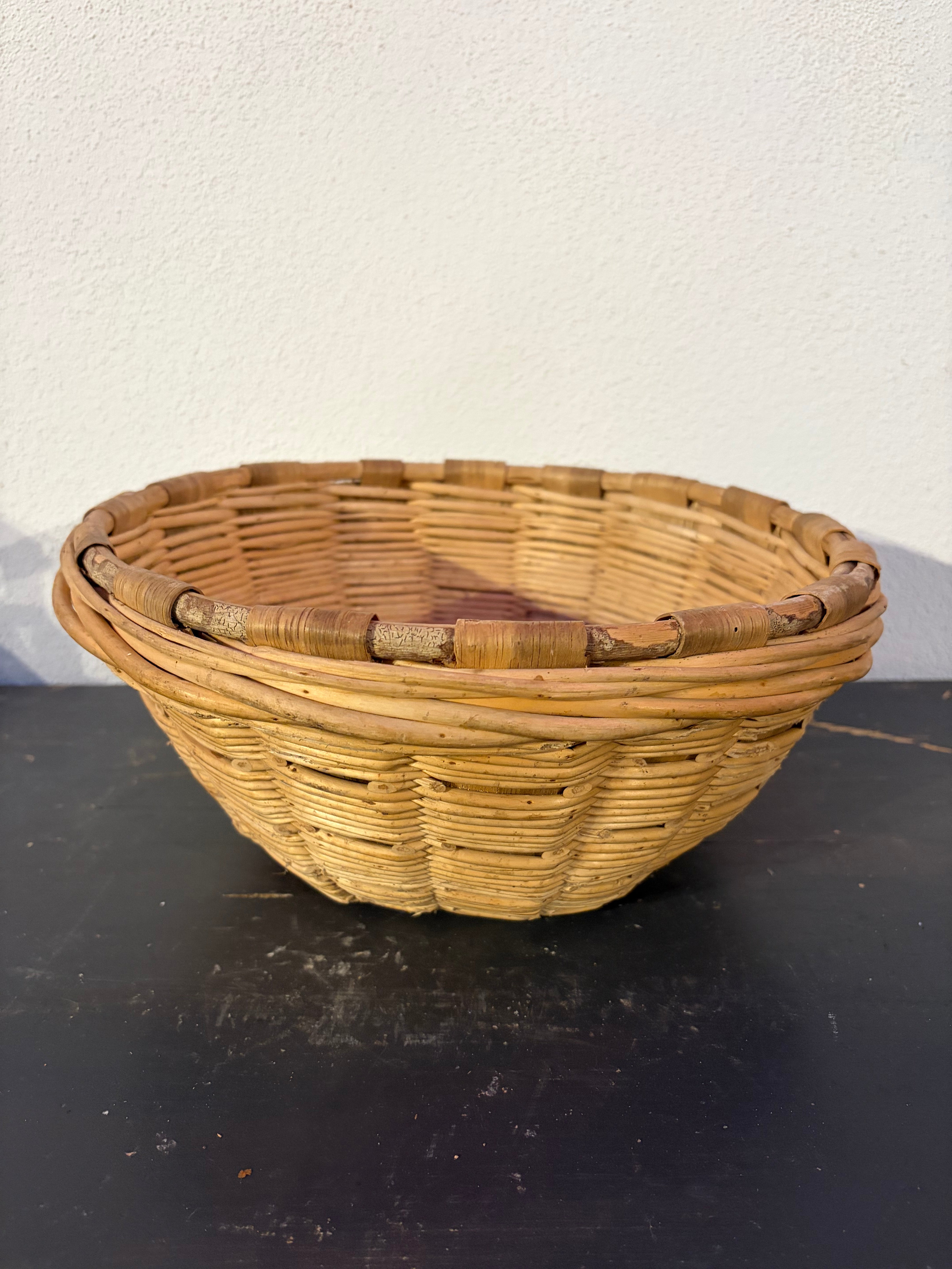 Wicker basket, Ø32 cm