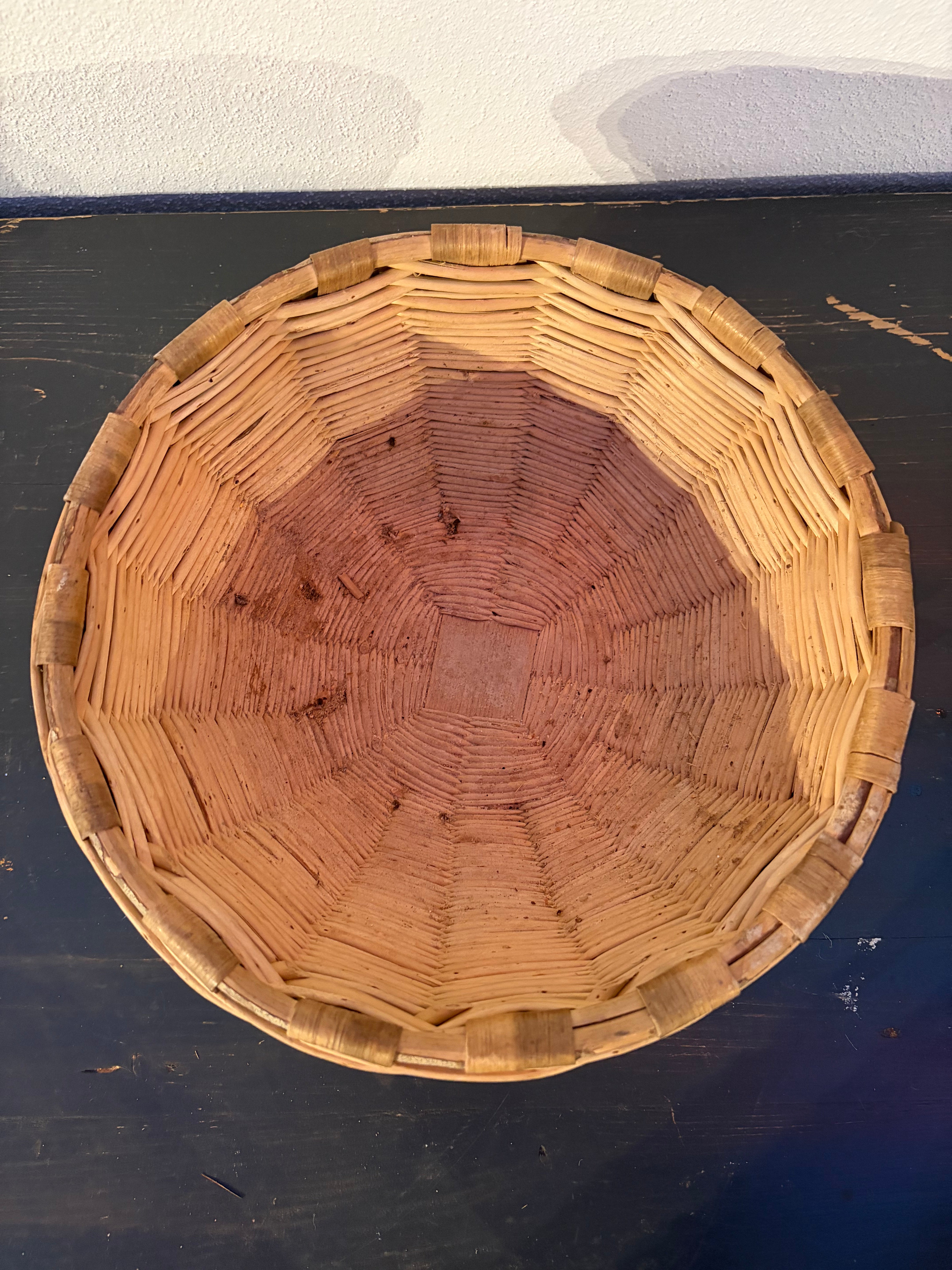 Wicker basket, Ø32 cm