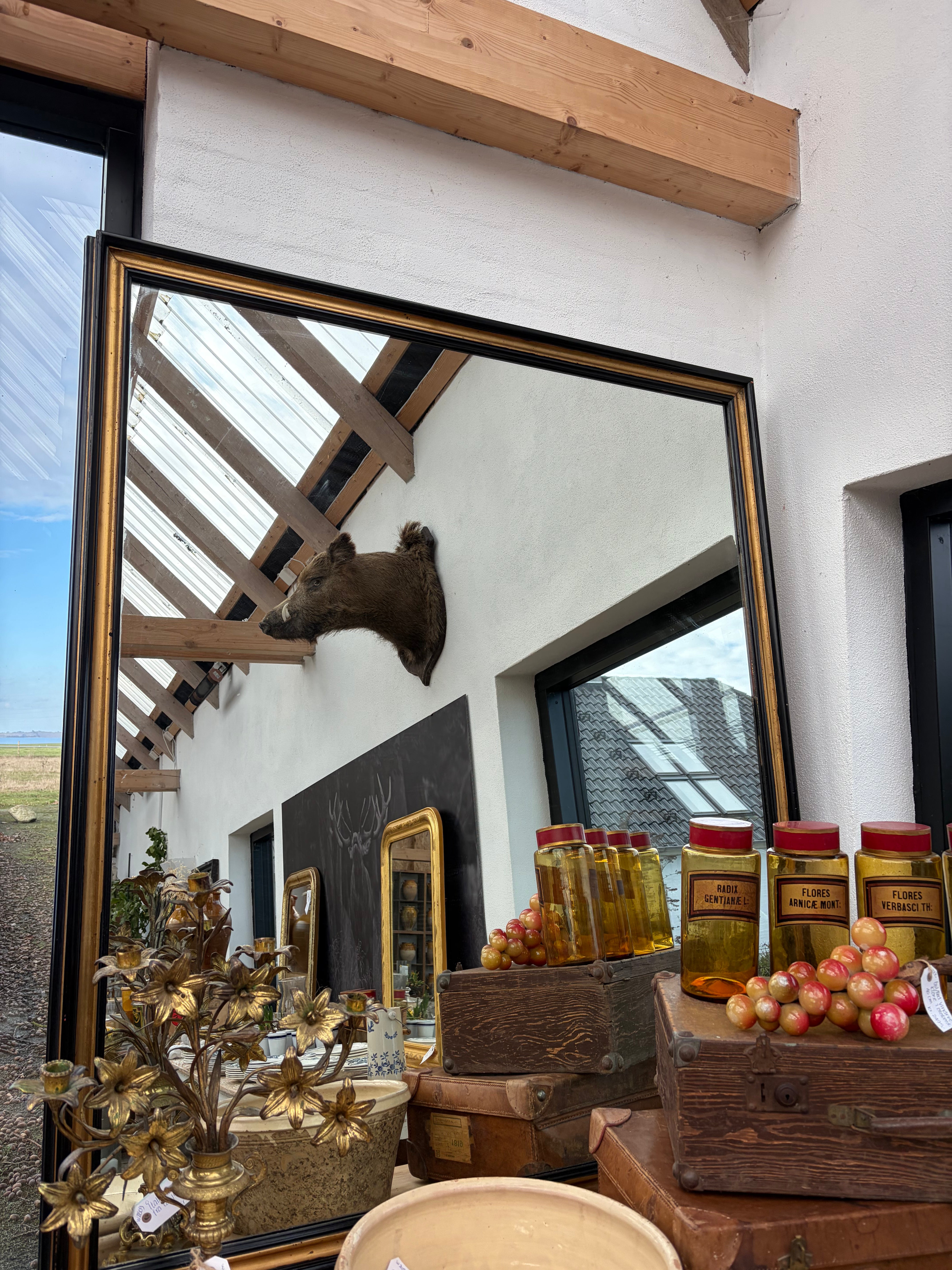 Italiensk spejl, 150x128 cm