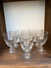 Franske vandglas - 7 stk.