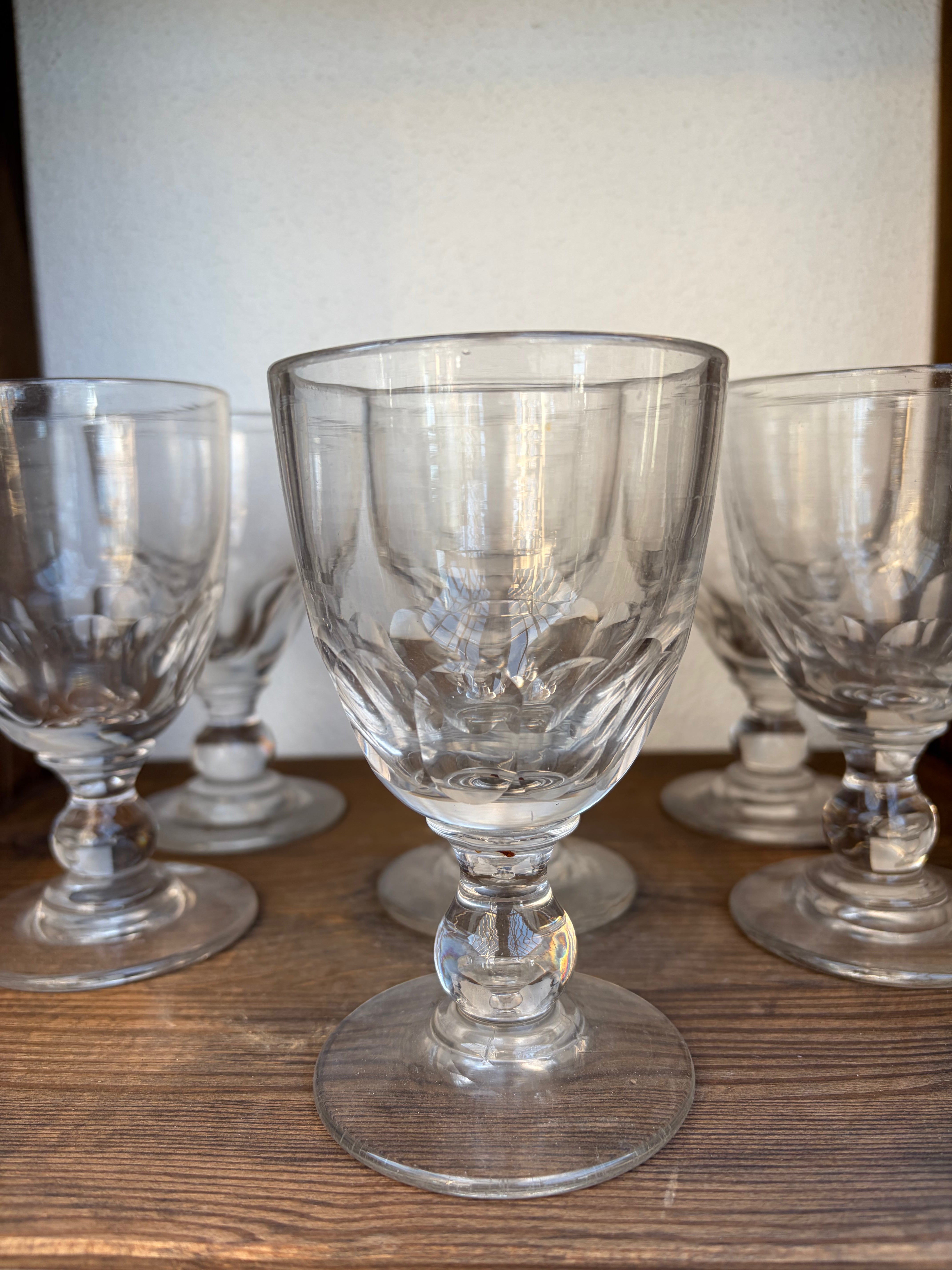 Franske vandglas - 7 stk.