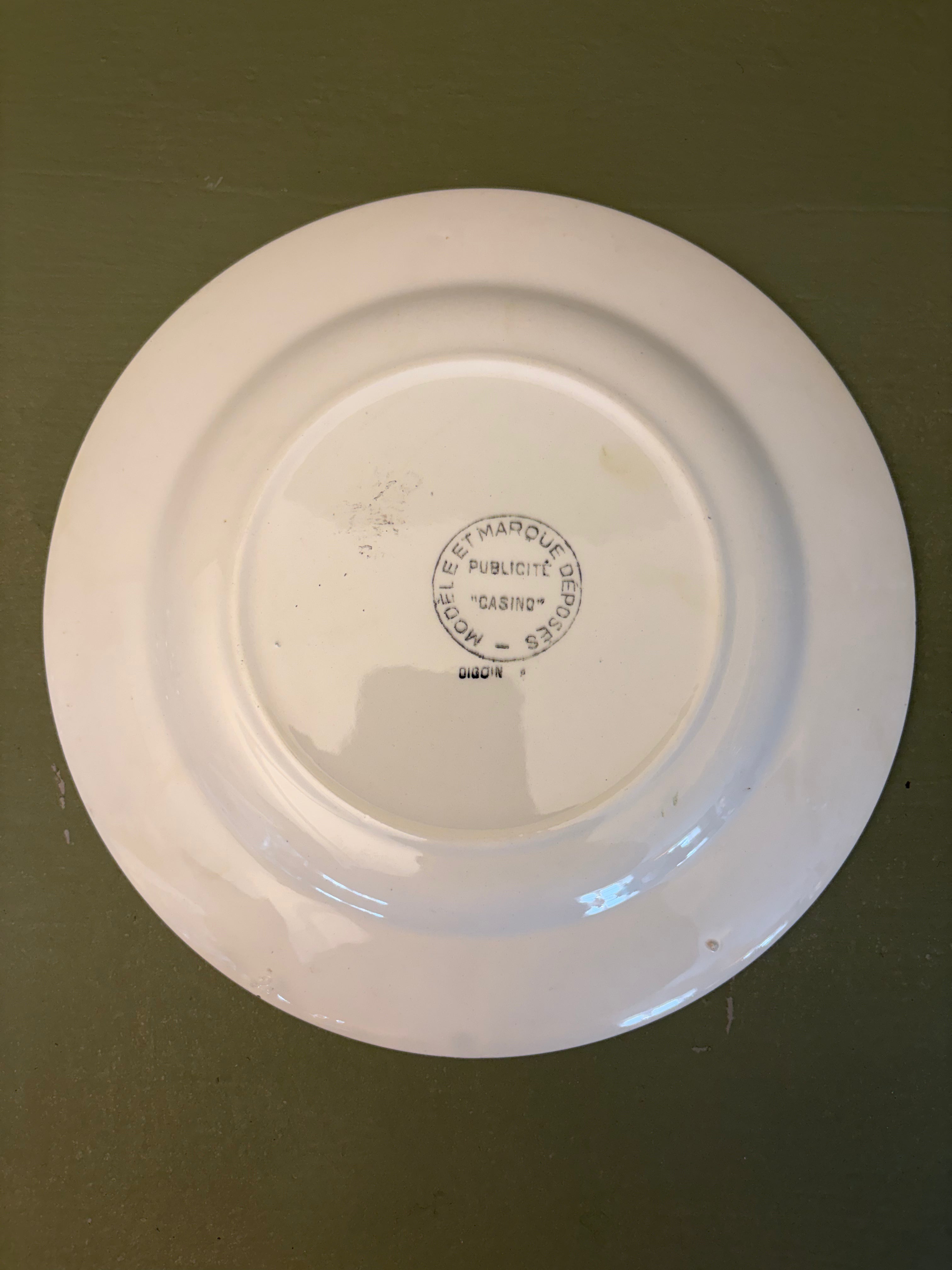 Franske tallerkener, Ø12,5 cm - 6 stk.