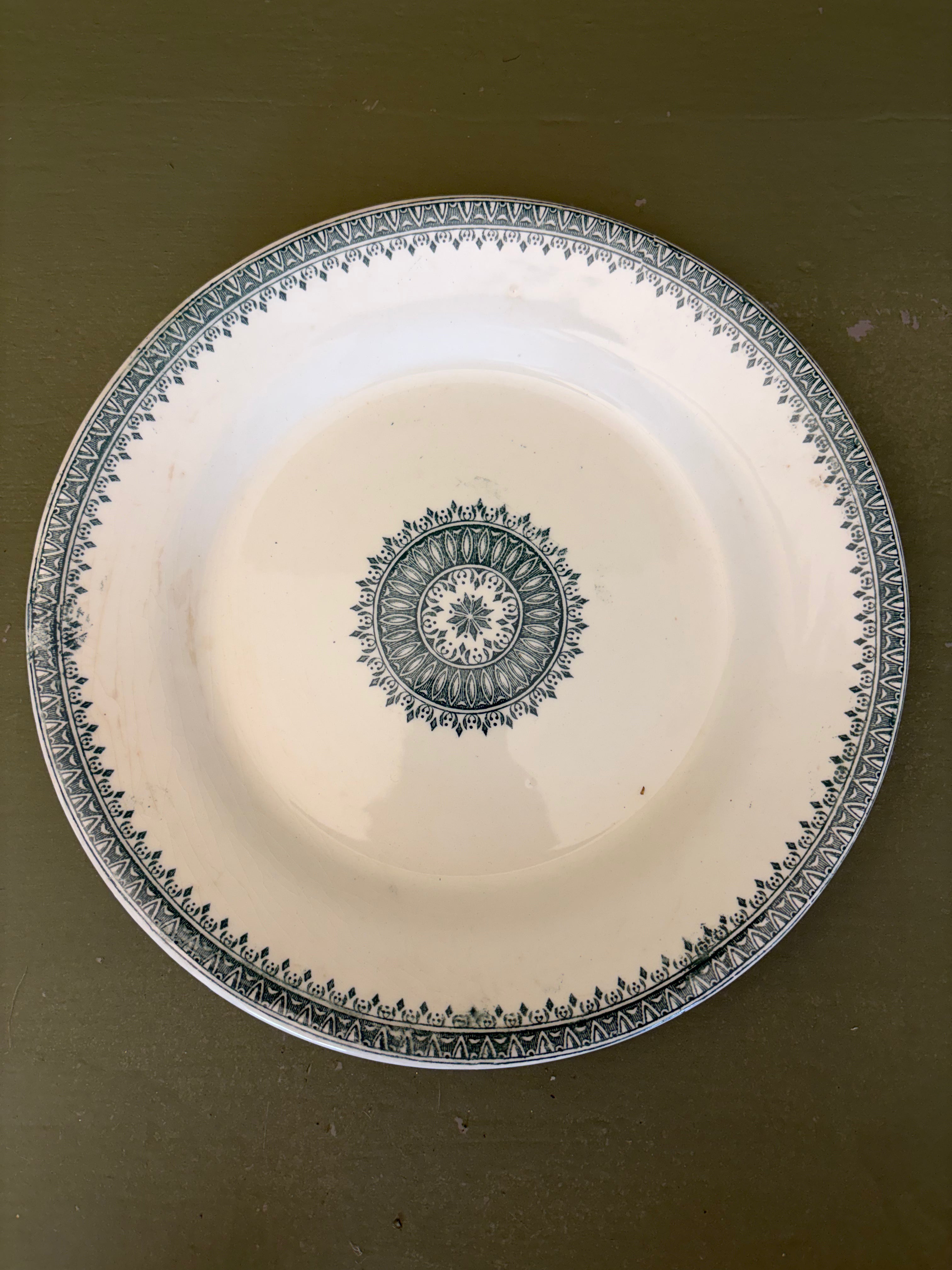 Franske tallerkener, Ø23,5 cm - 6 stk.