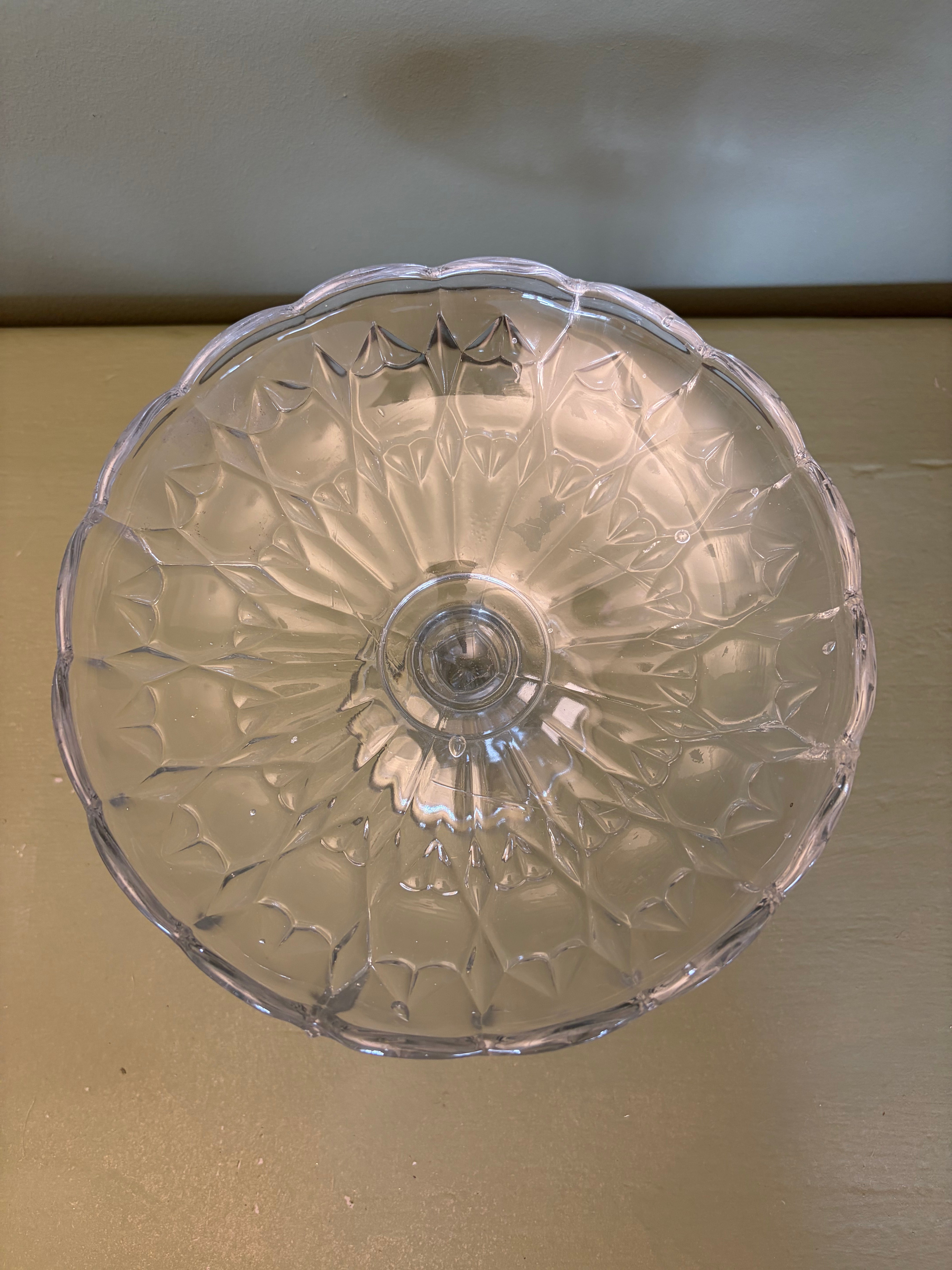 Glas opsats, Ø22 cm