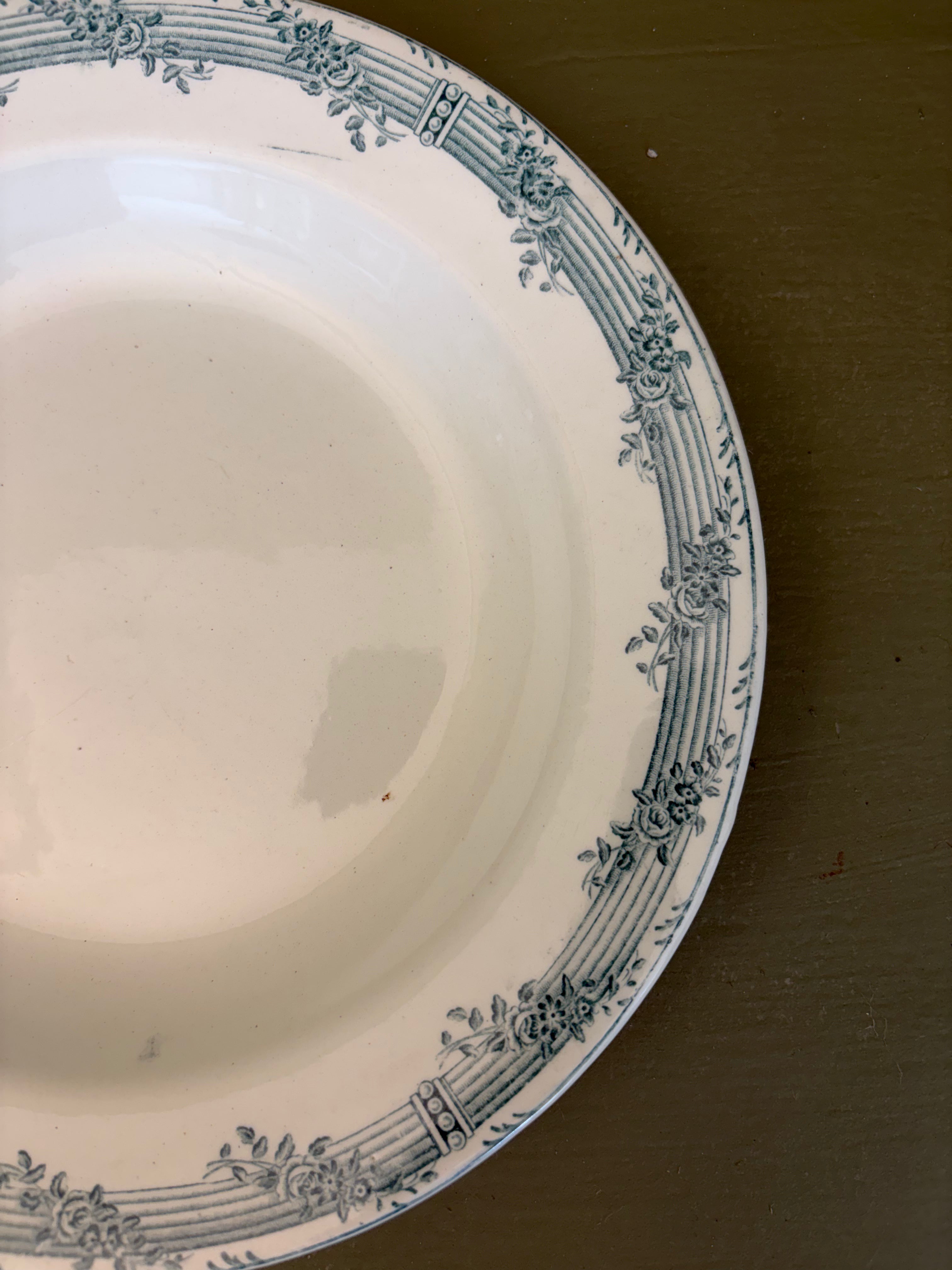 Dybe franske tallerkener, Ø24 cm - 6 stk.
