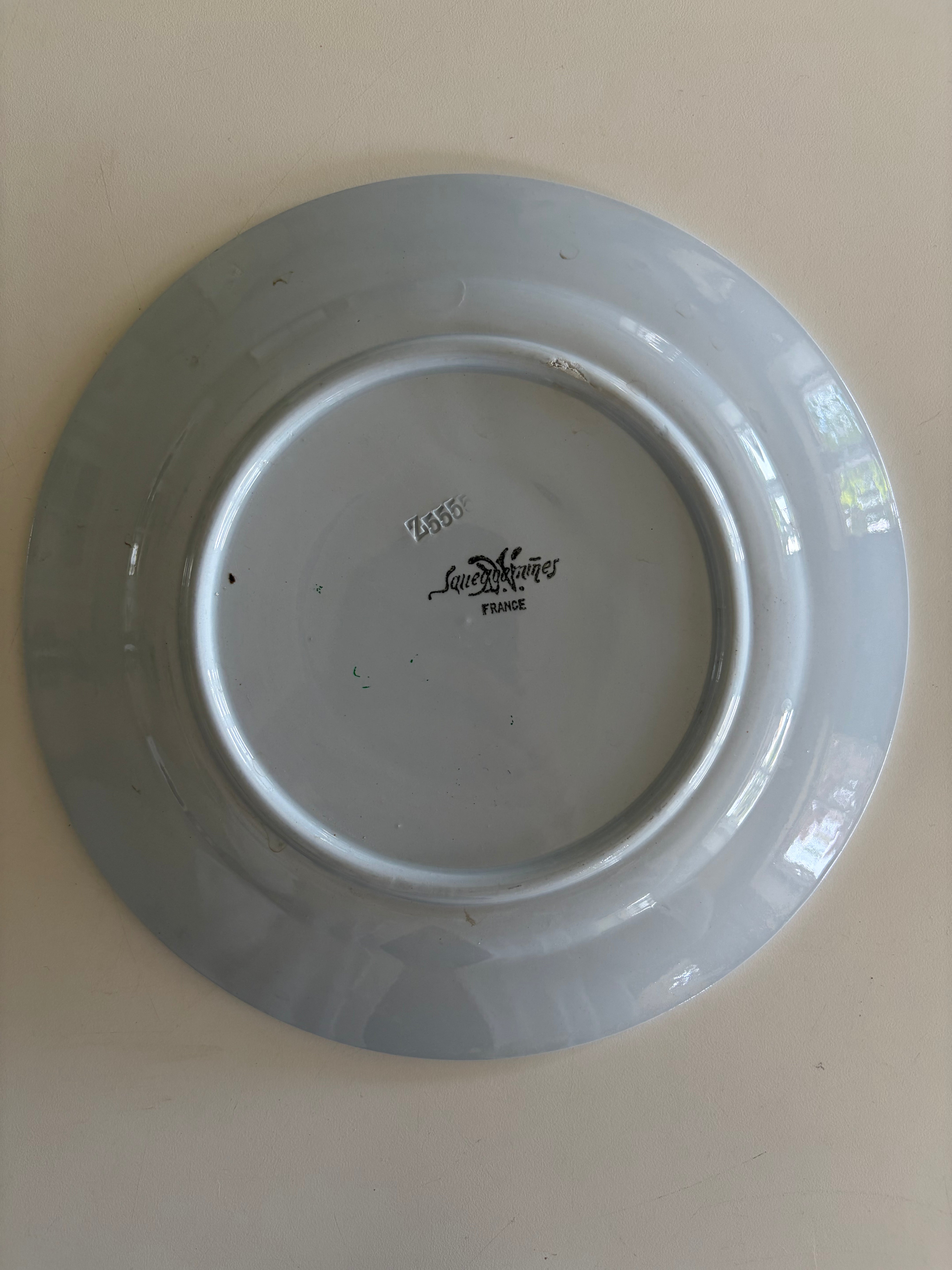 Franske tapastallerkener, 6 stk. Ø23,5 cm.