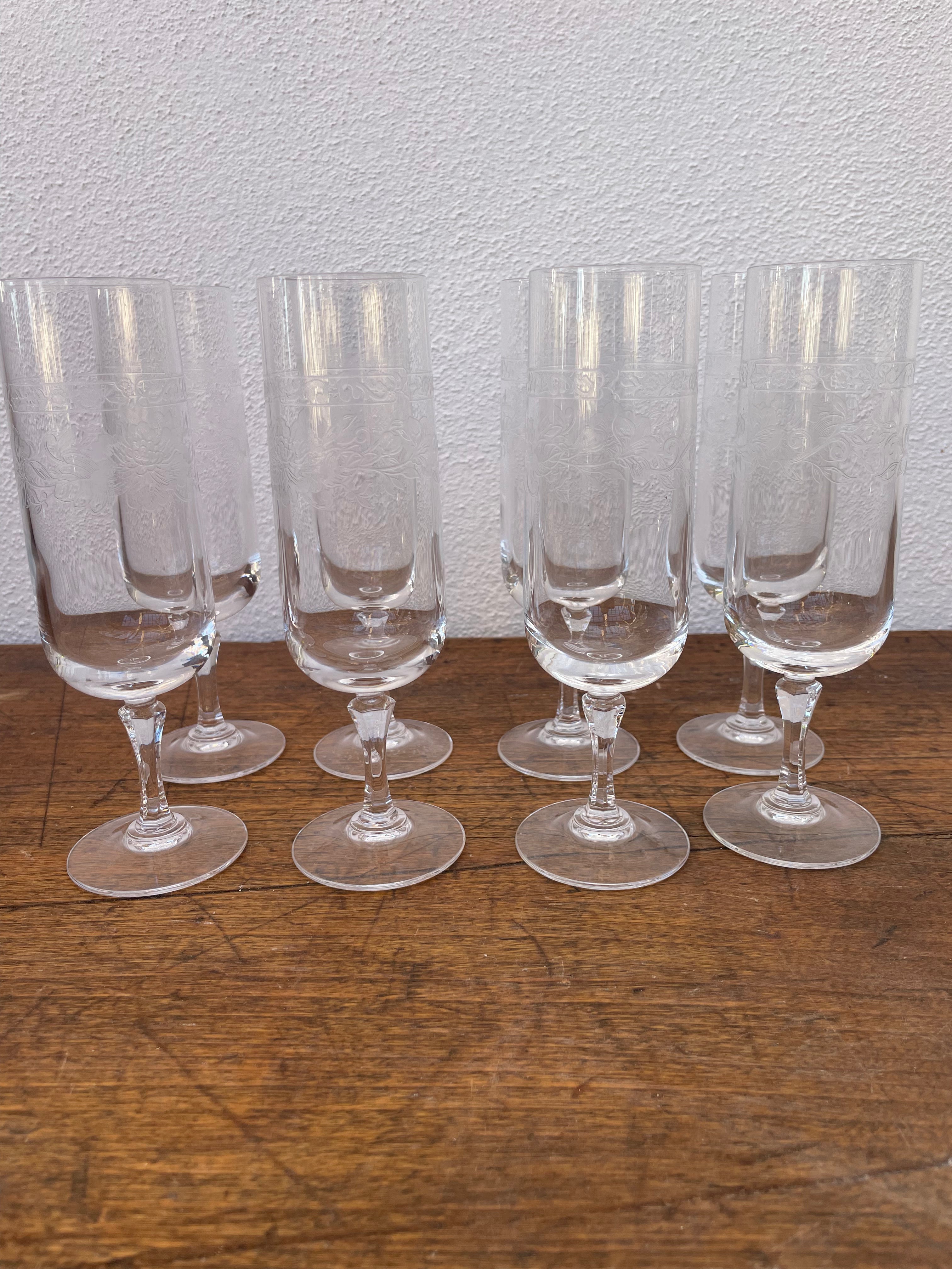 Champagneglas, 8 stk