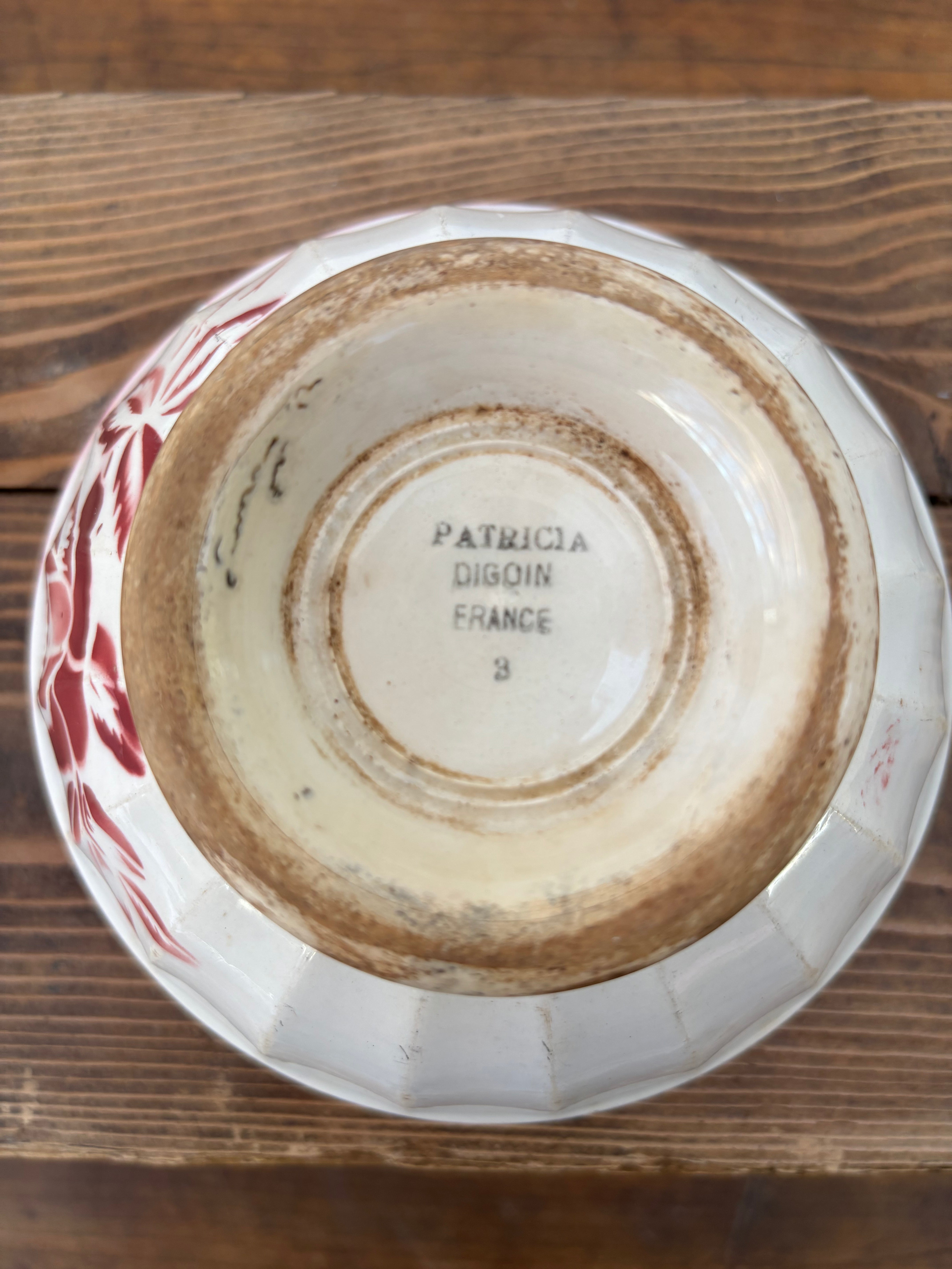 Fransk kaffeskål, Ø15 cm.