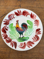 Fransk tallerken m/hane, Ø22 cm