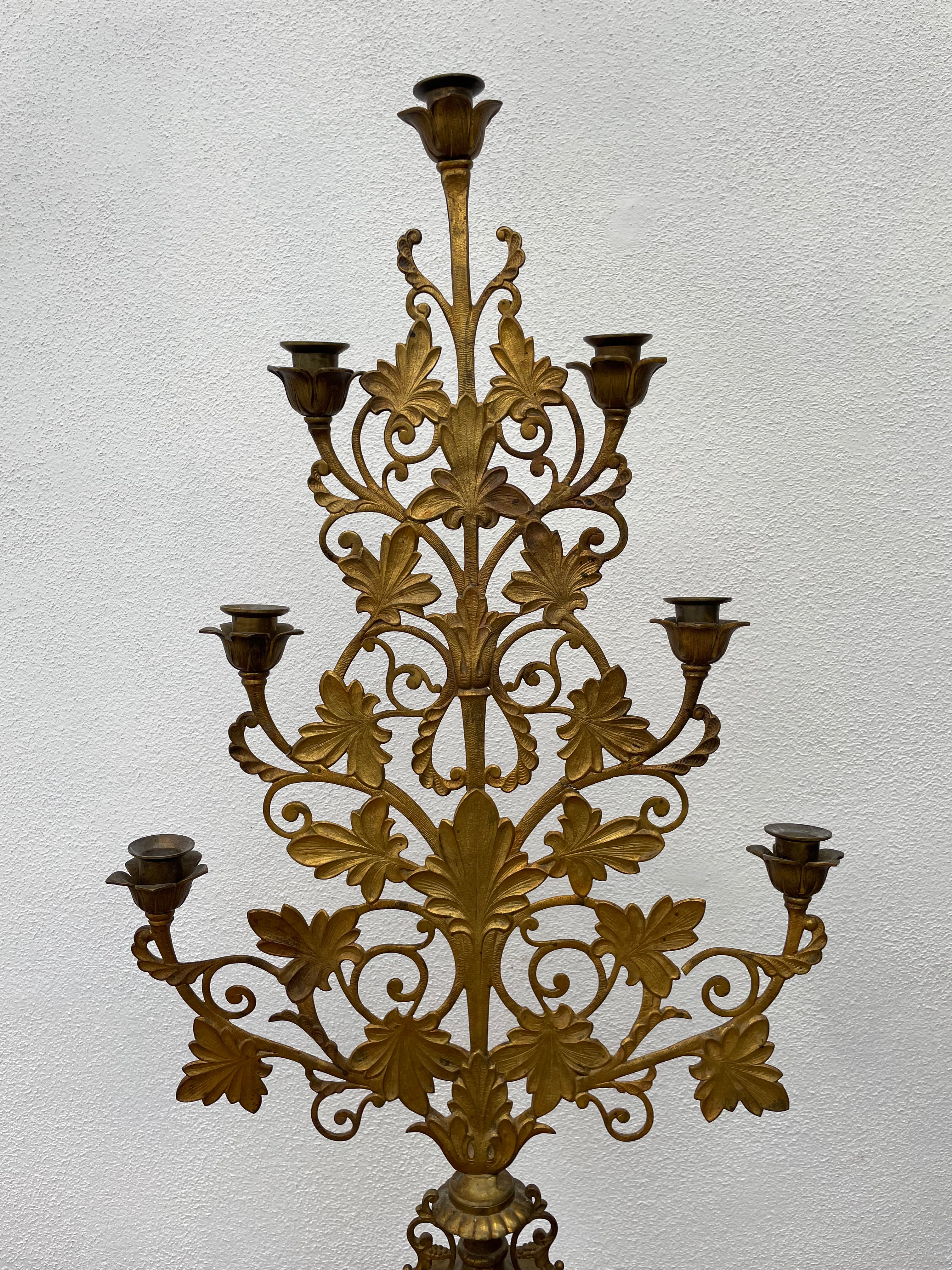 Fransk lysestage, 98 cm