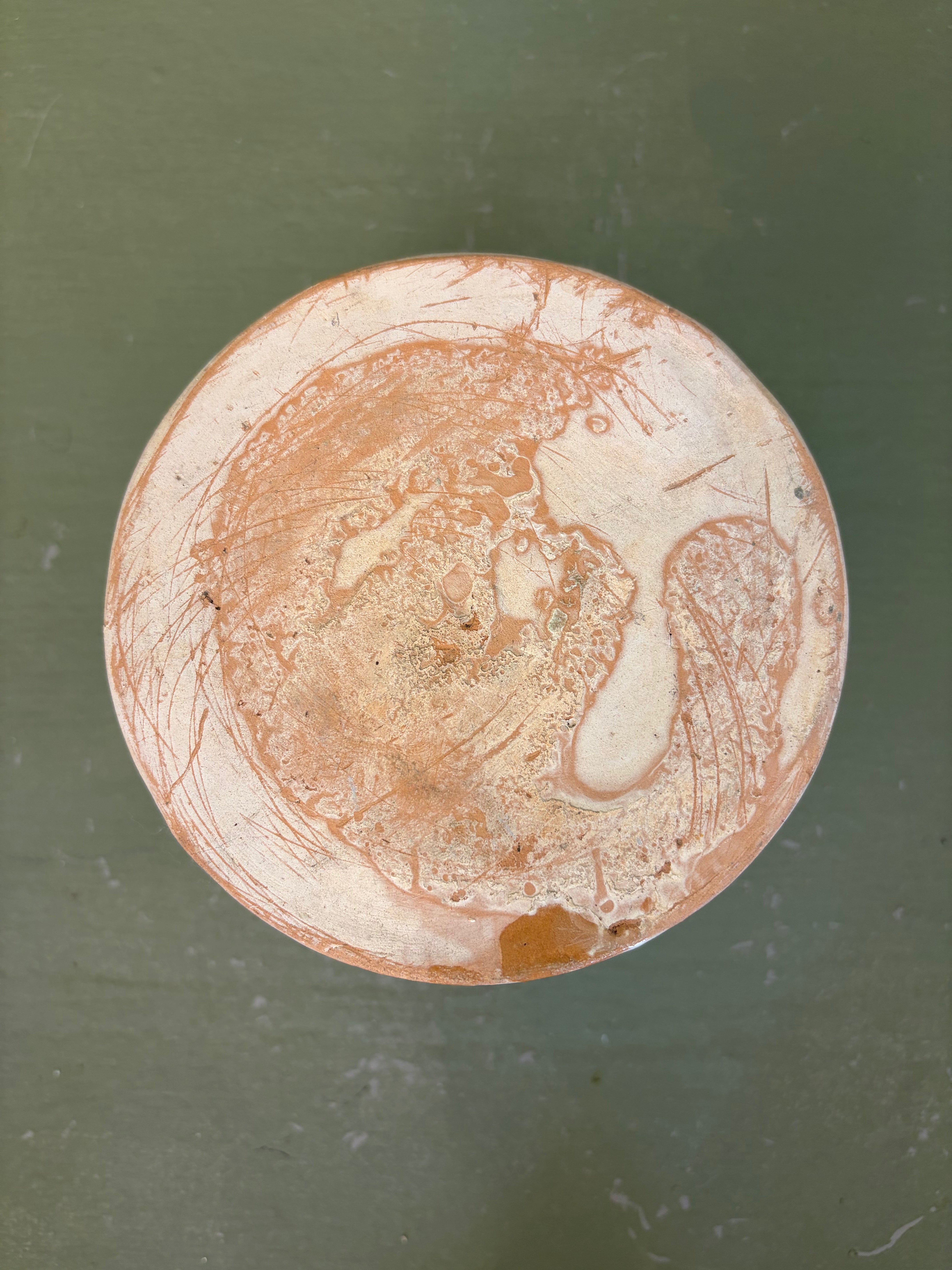 Italiensk krukke m. låg, 19 cm
