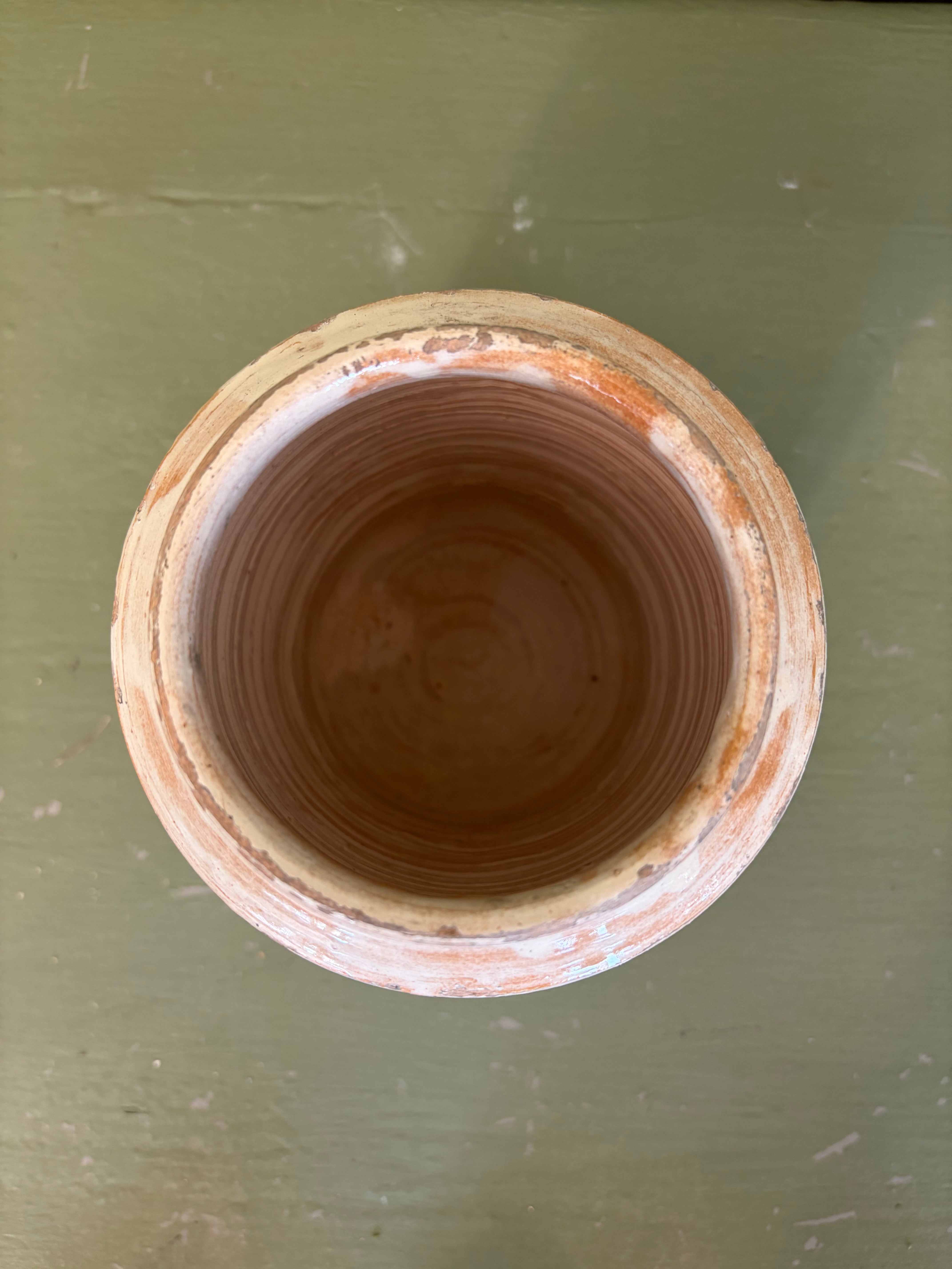 Italiensk krukke m. låg, 19 cm