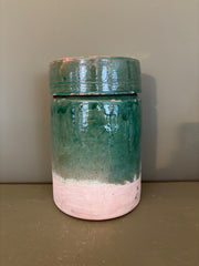 Italiensk krukke m. låg, 24 cm
