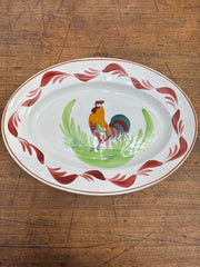 Fransk oval tallerken m/kran