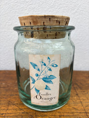 Fransk glas med kork låg