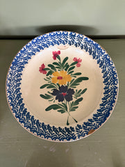 Fad m. blomster, Ø37 cm
