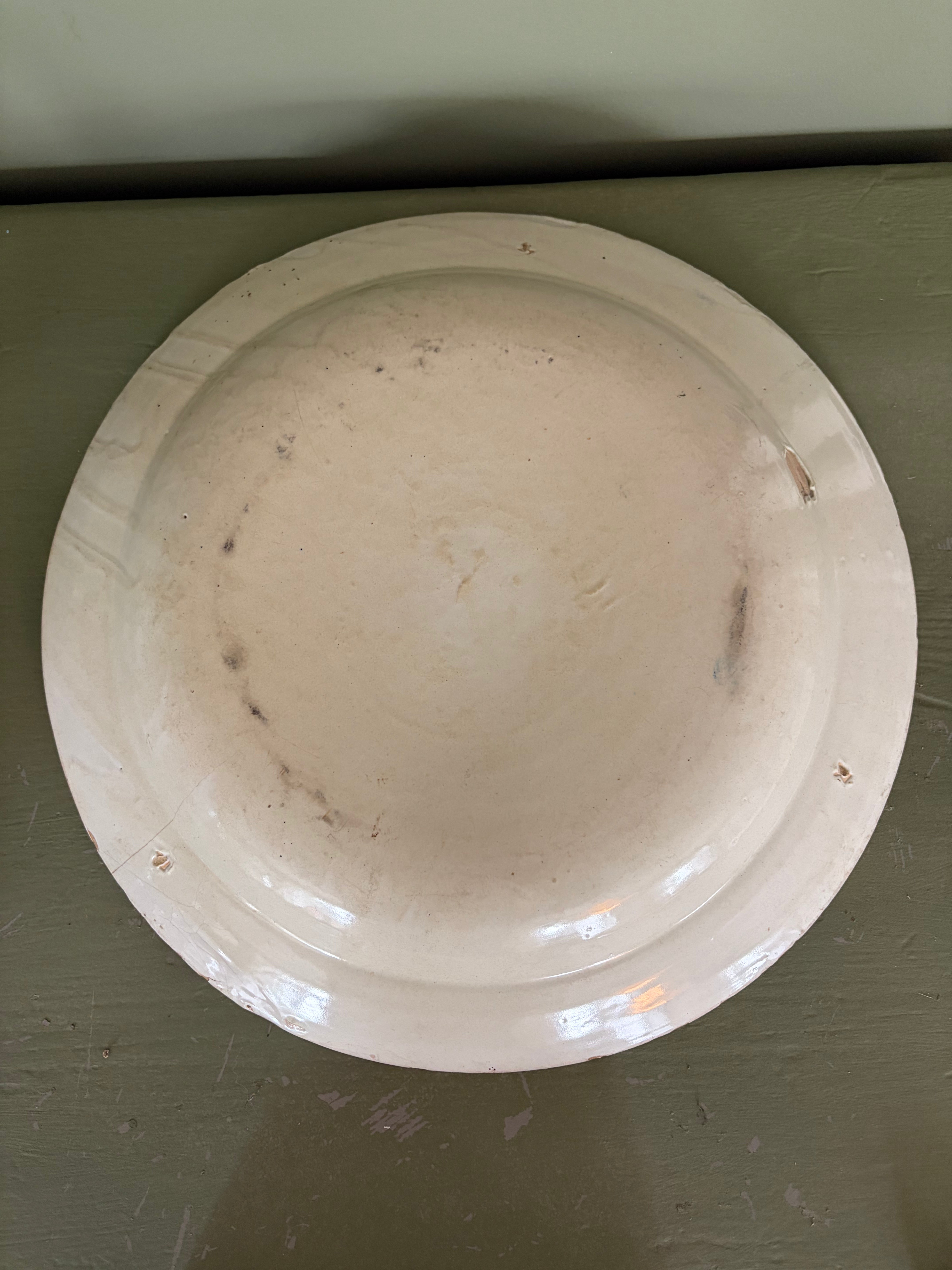 Fad m. blomster, Ø37 cm