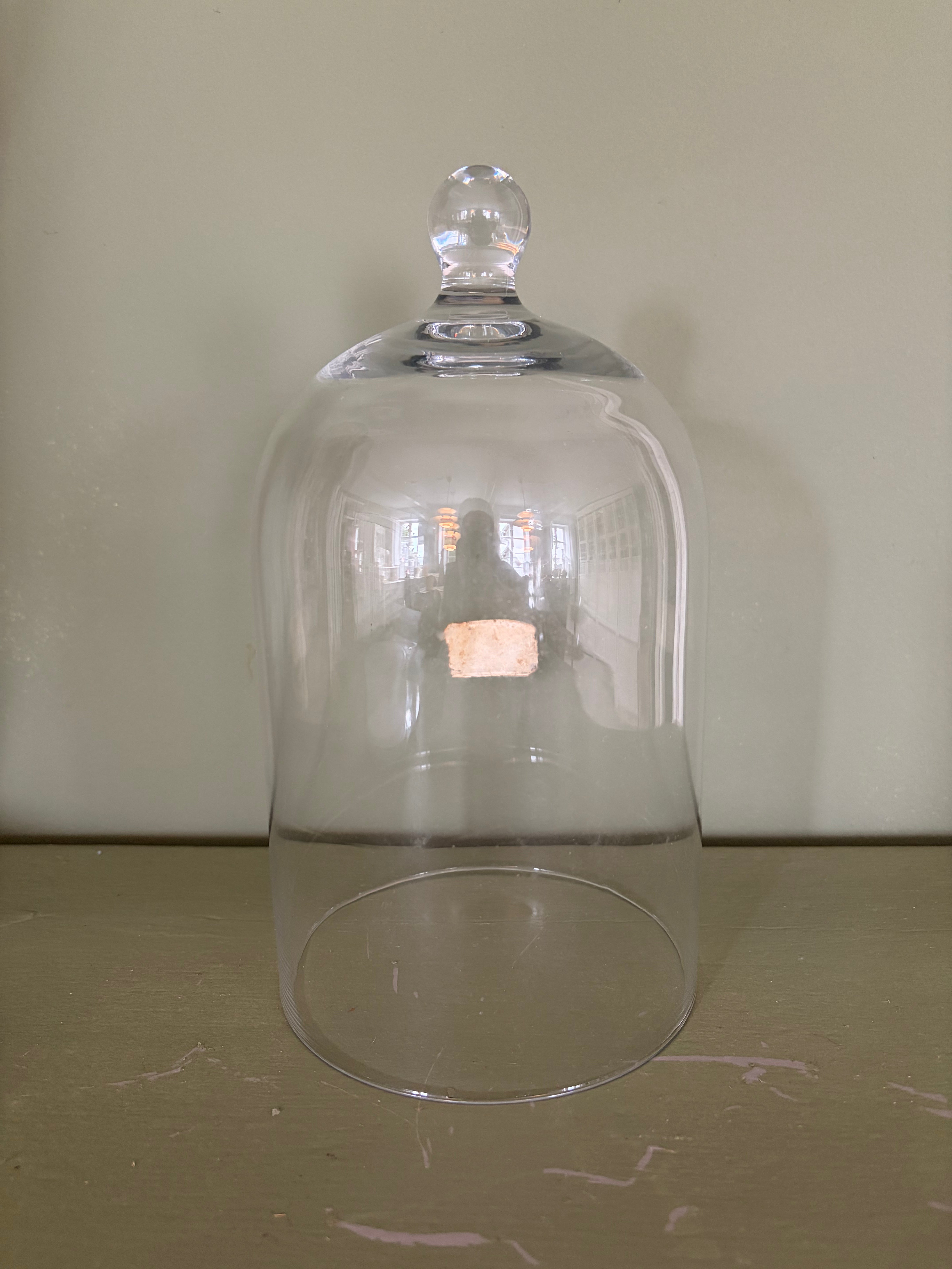 Glasklokke, 25 cm