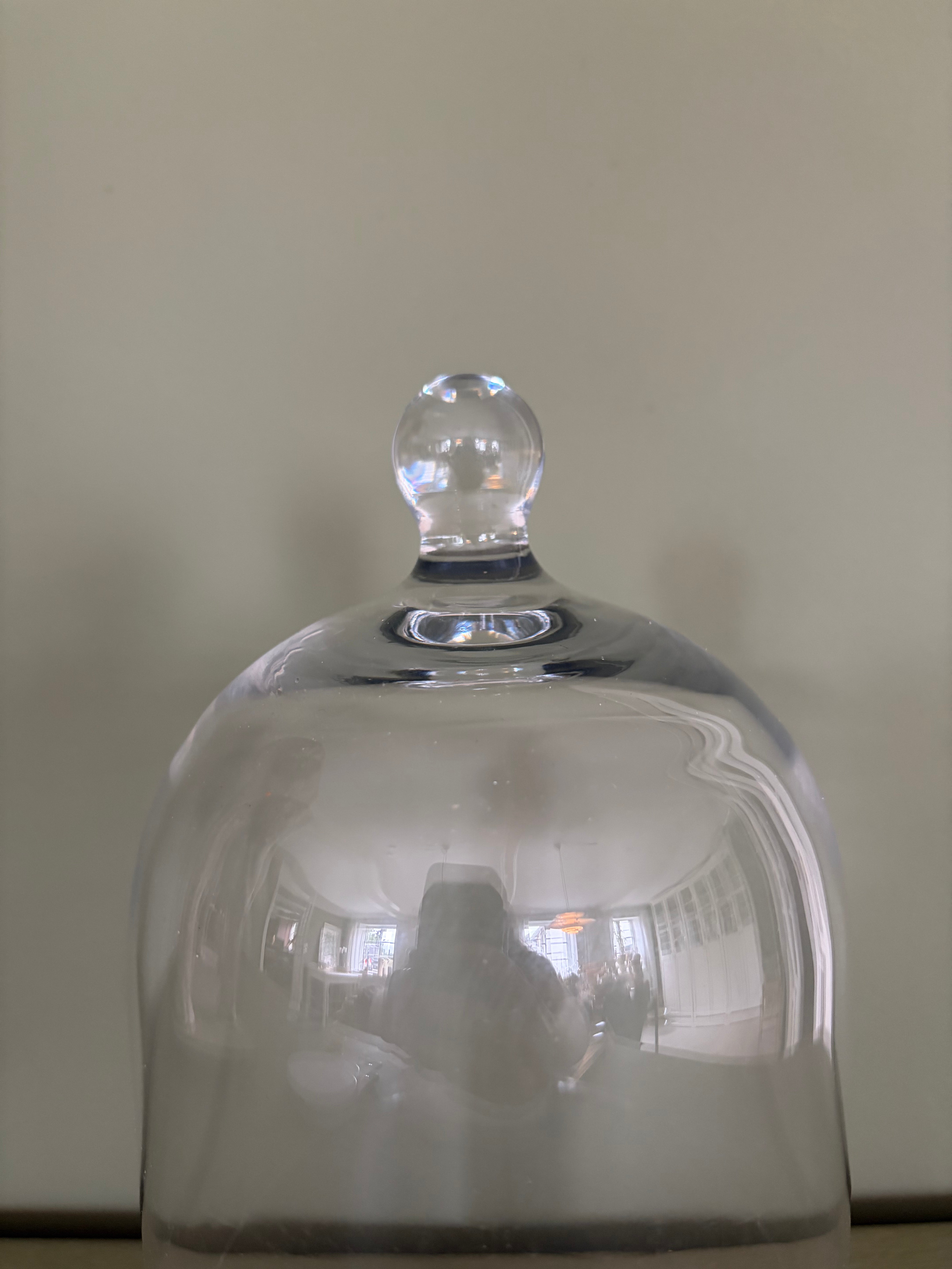 Glasklokke, 25 cm