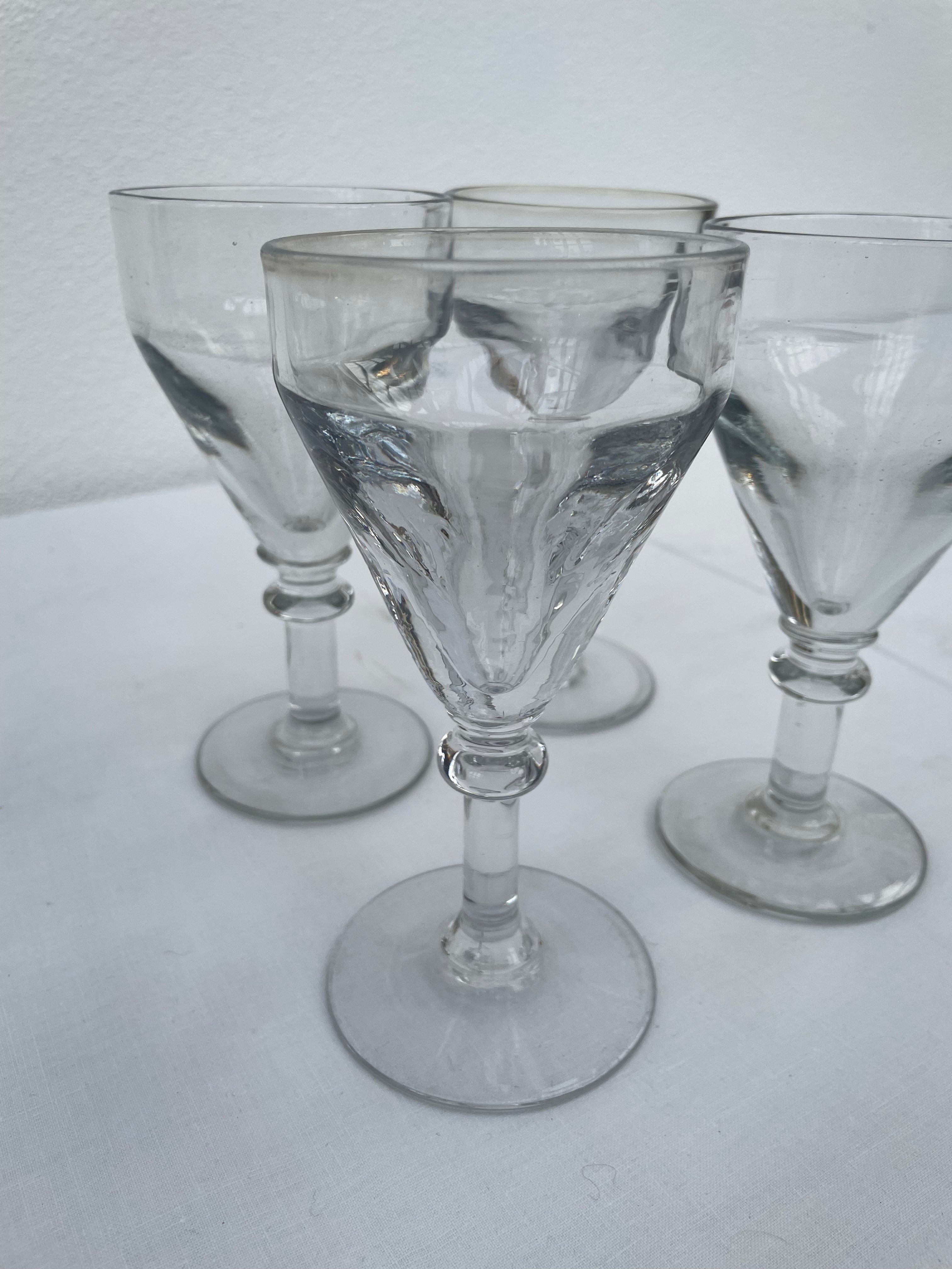 Gamle franske vinglas