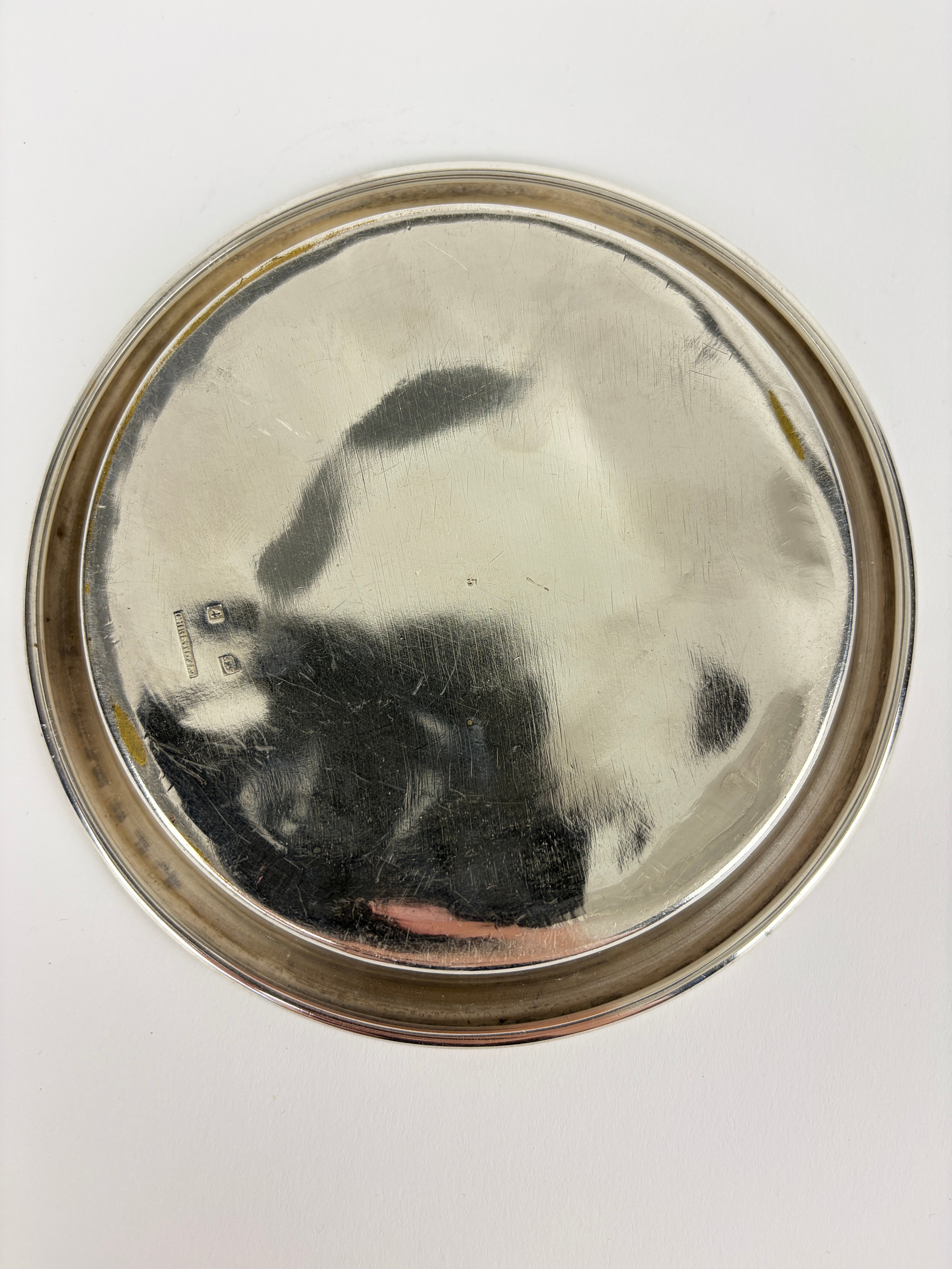 Sølvbakke, Ø14 cm