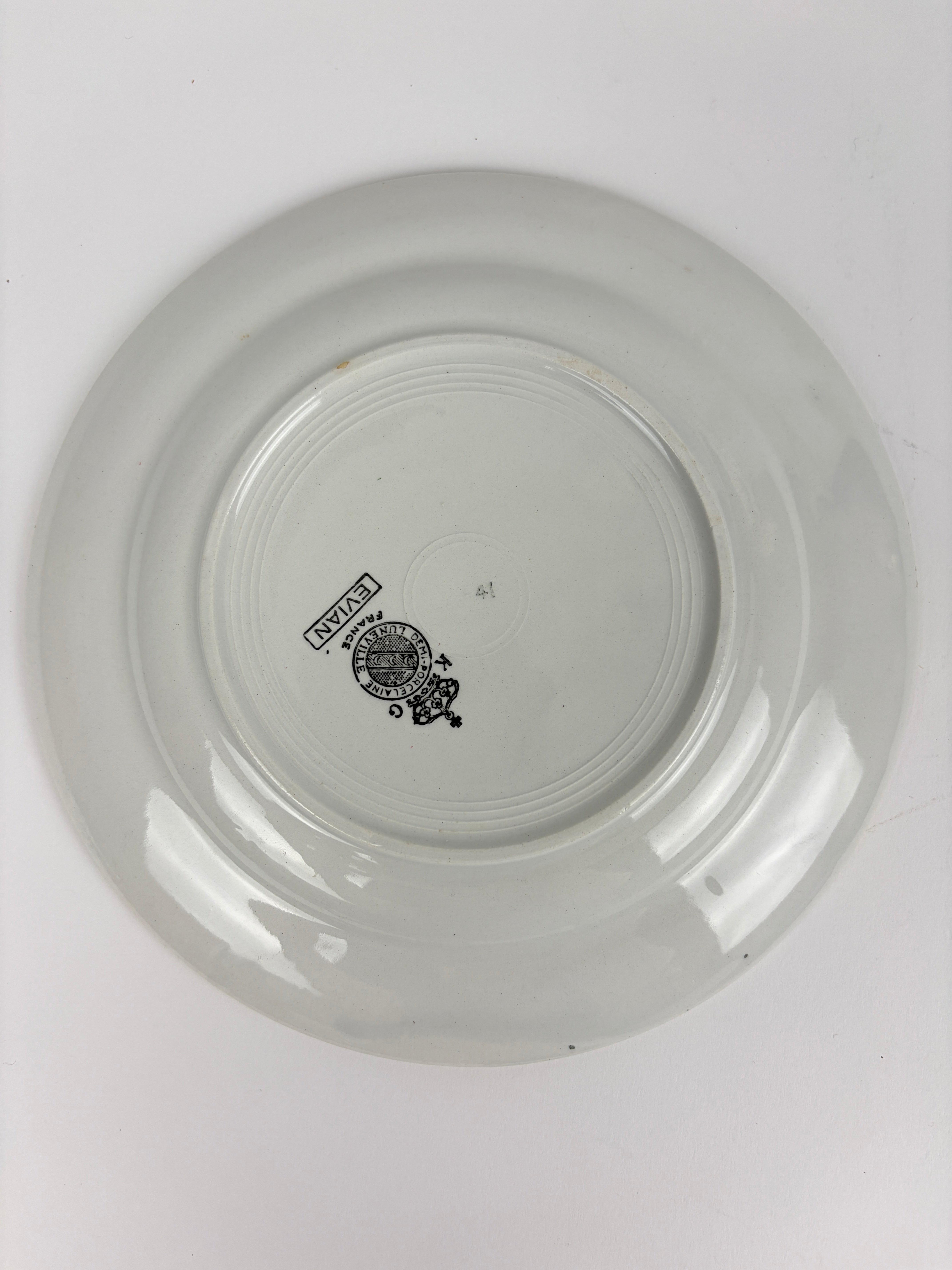 Franske tallerkener, Ø19 cm - 6 stk.