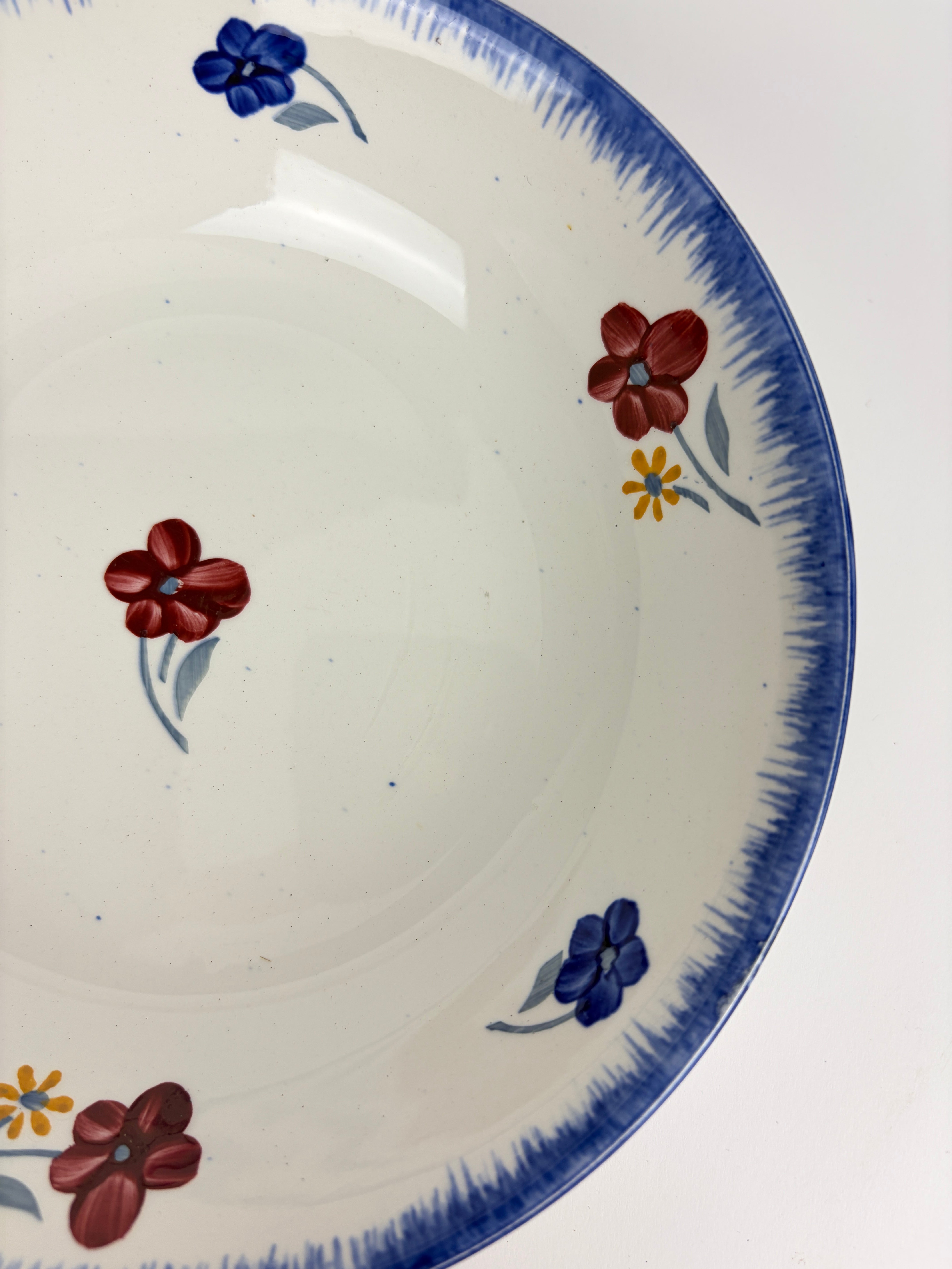 Dybe franske tallerkener, Ø20,5 cm - 7 stk.