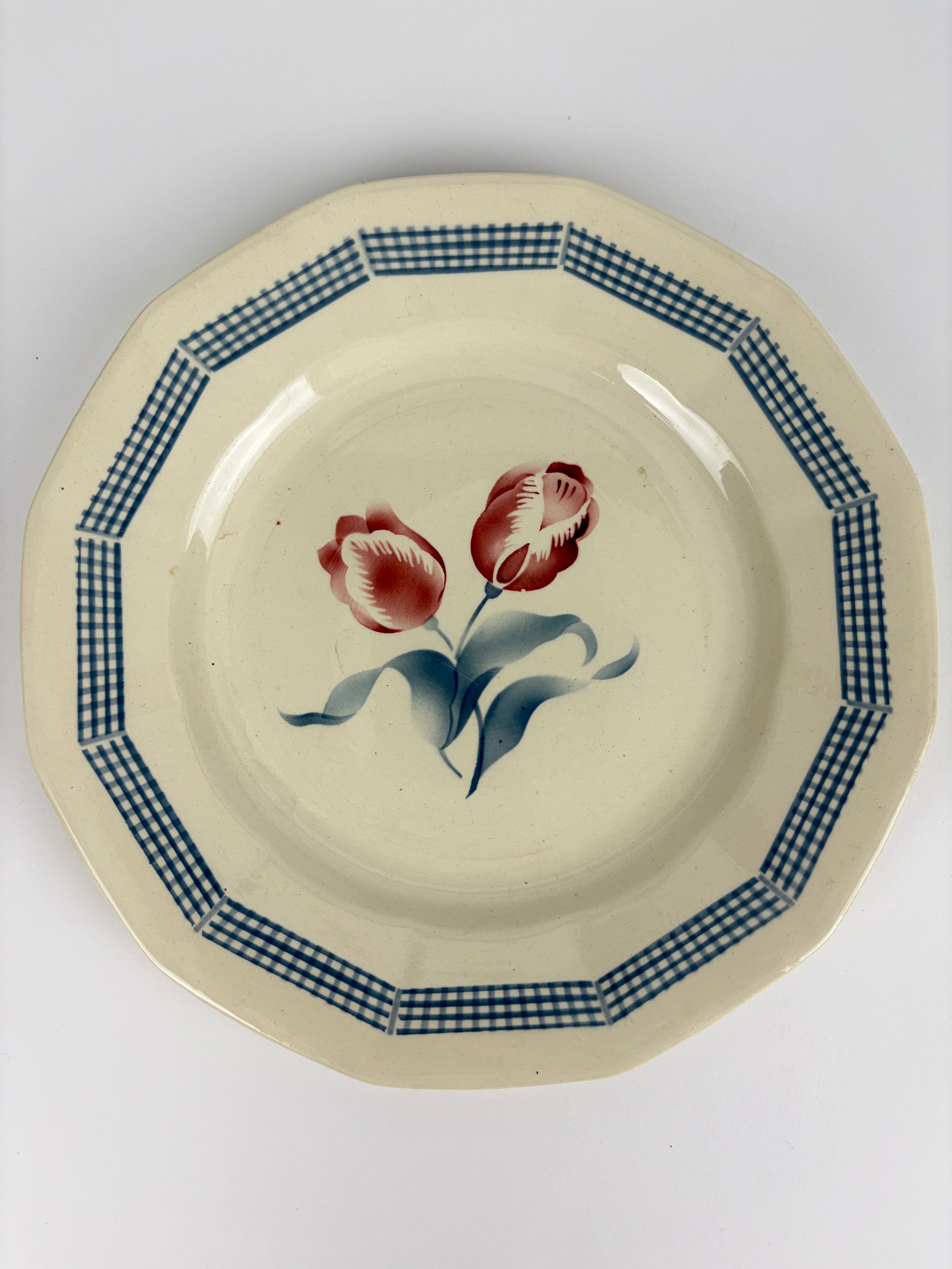 Franske tallerkener, Ø22,5 cm - 6 stk.