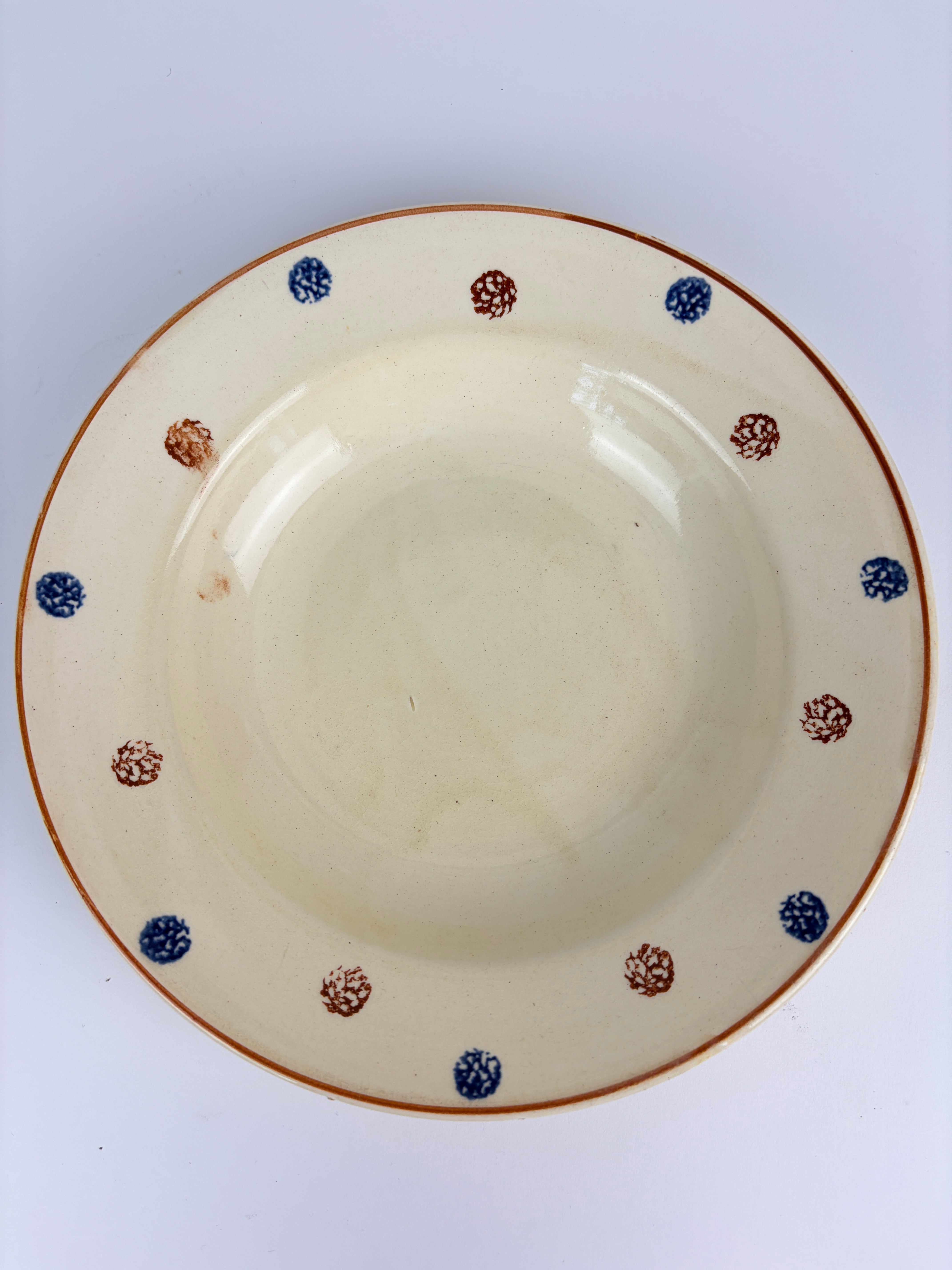 Dybe franske tallerkener, Ø22 cm - 6 stk.