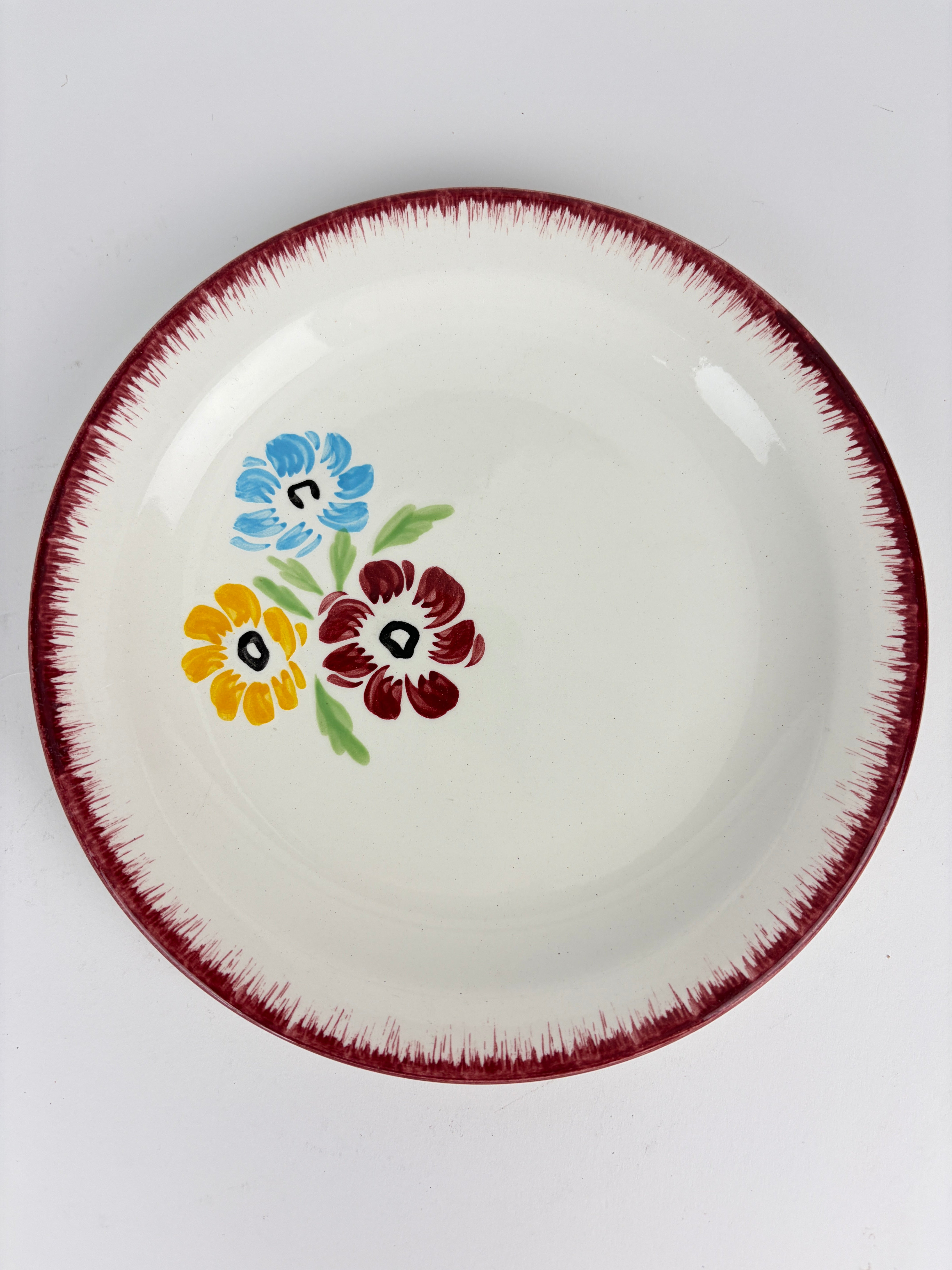 Franske tallerkener, Ø17 cm - 6 stk.