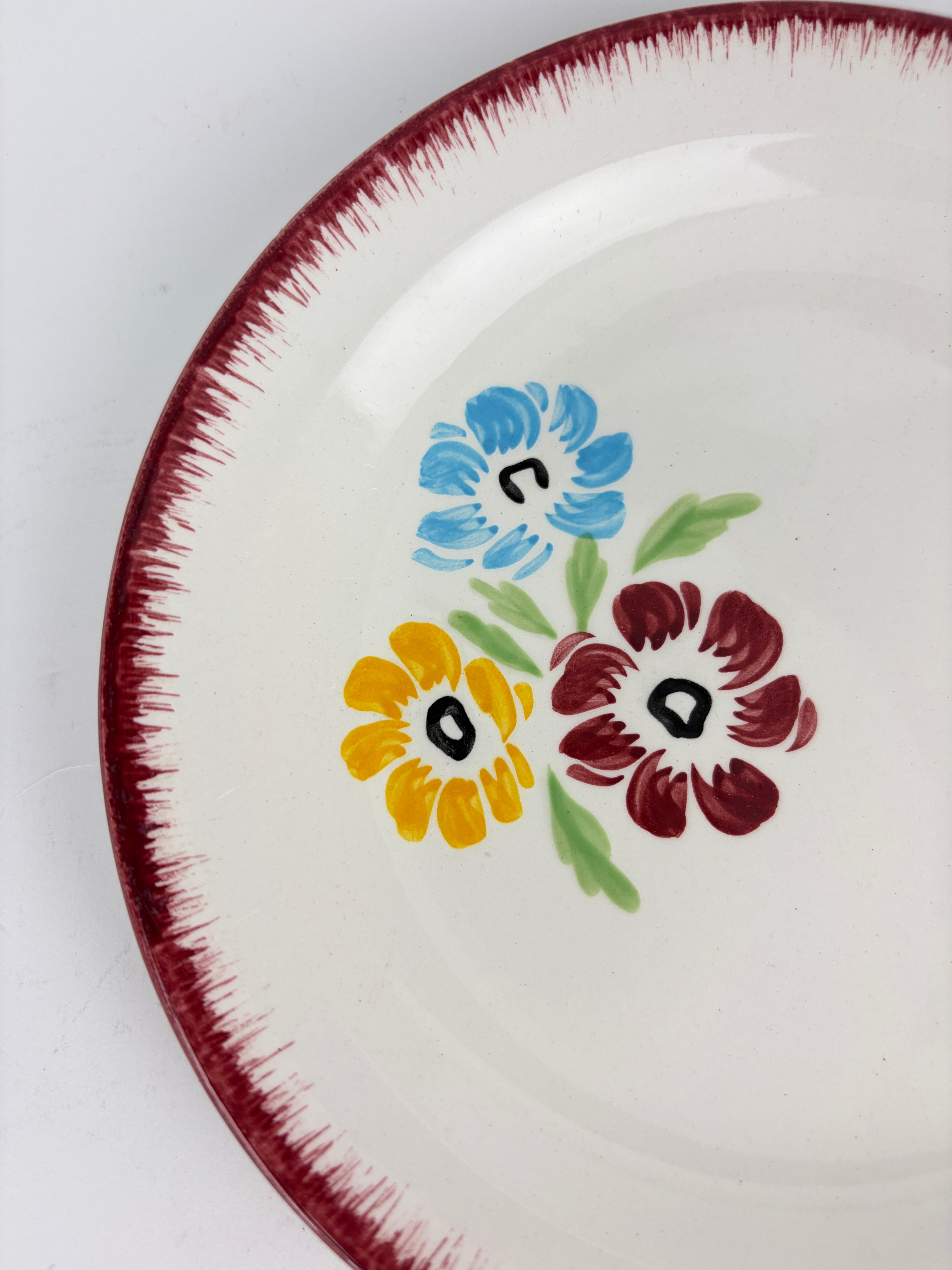 Franske tallerkener, Ø17 cm - 6 stk.