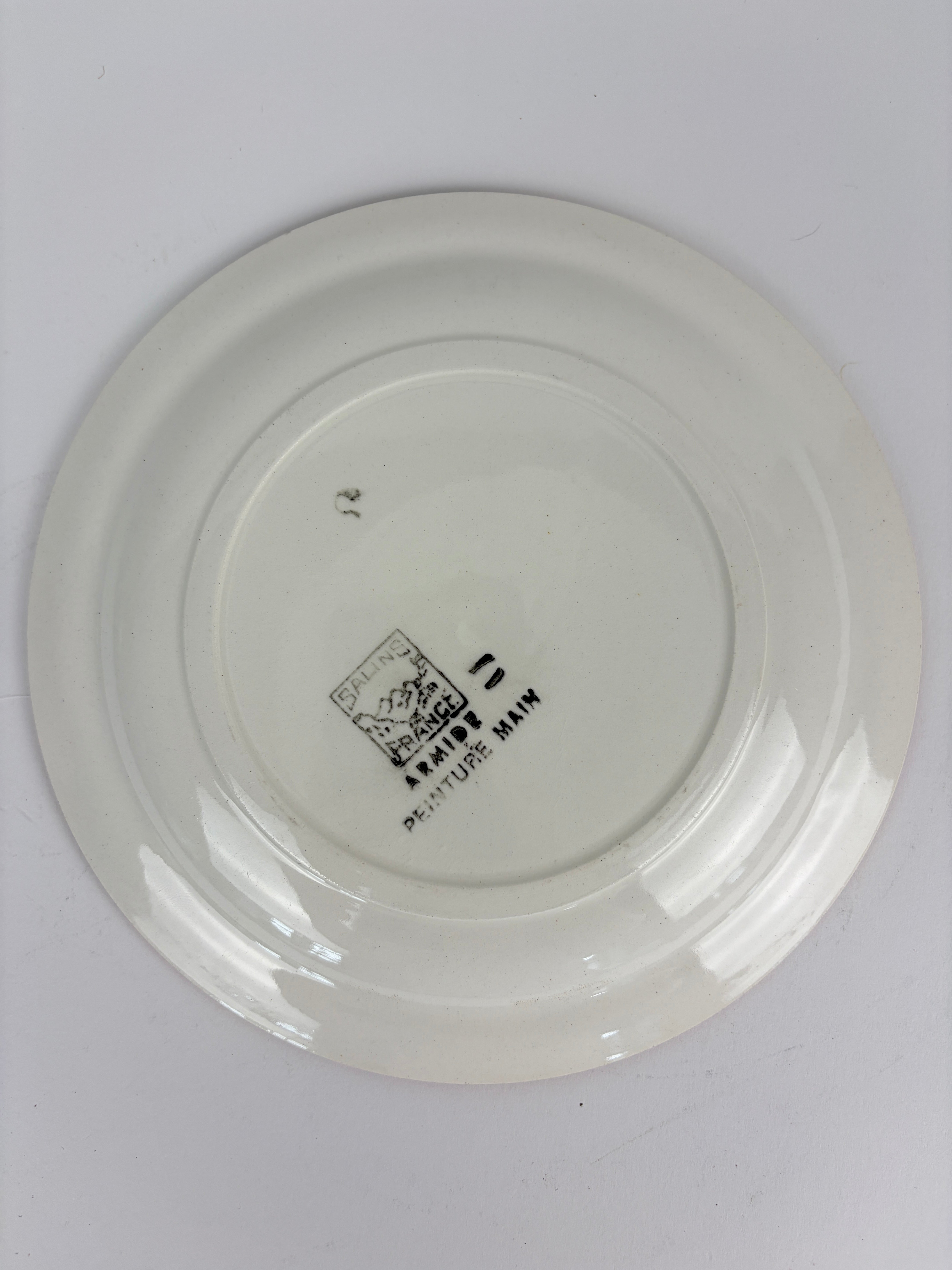 Franske tallerkener, Ø17 cm - 6 stk.