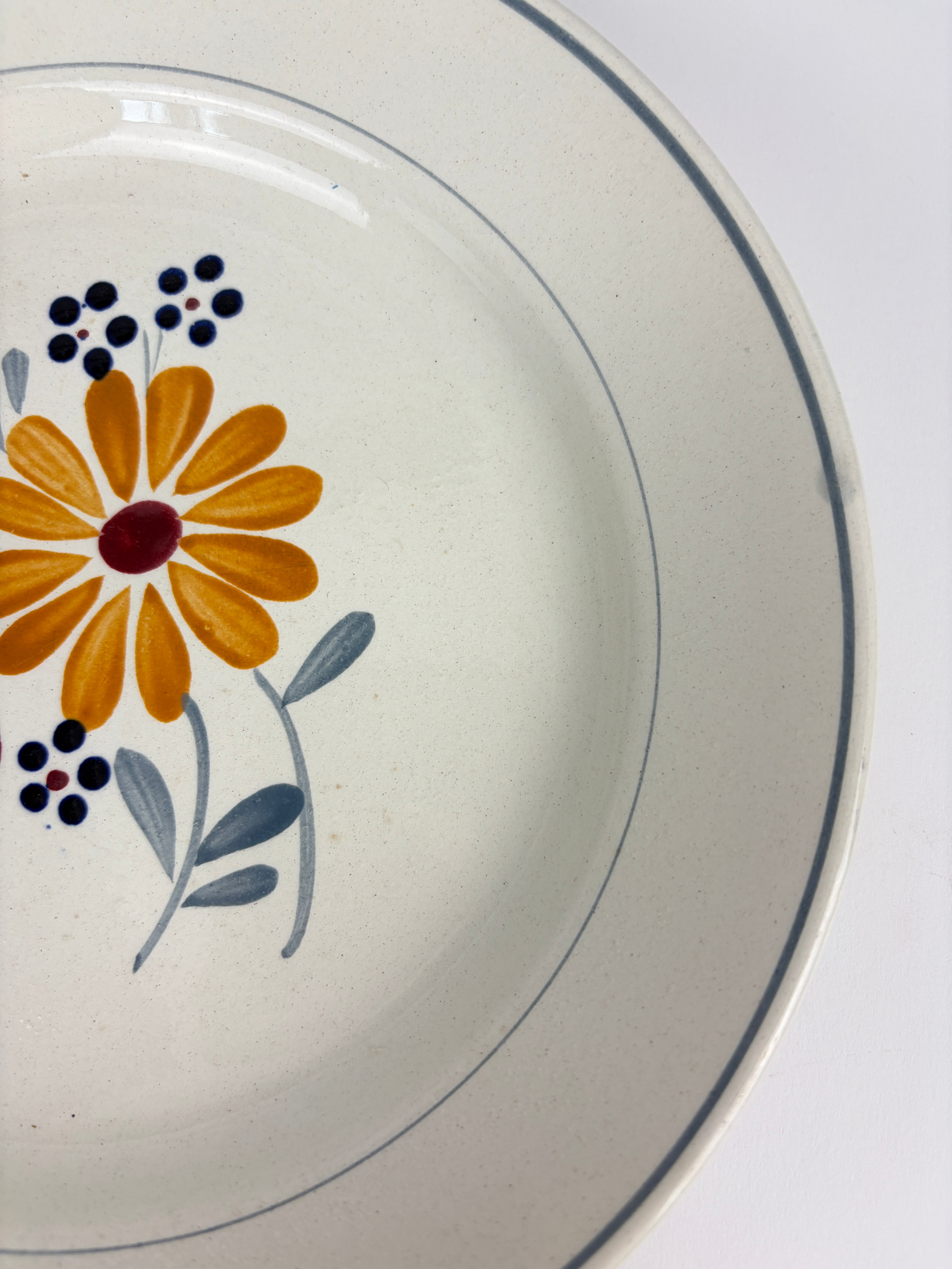 Franske tallerkener, Ø22 cm - 6 stk.