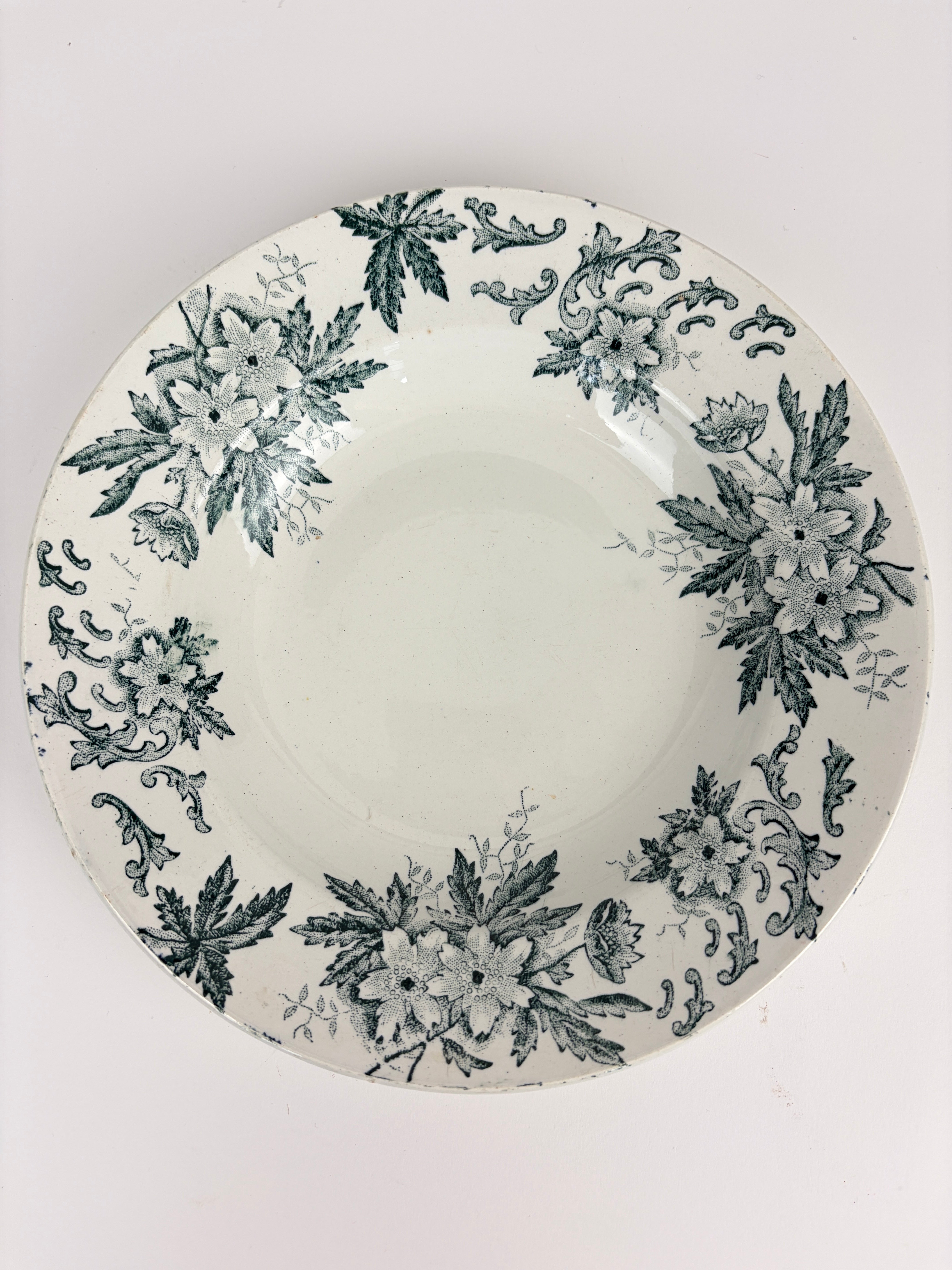 Dybe franske tallerkener, Ø22,5 cm - 6 stk.