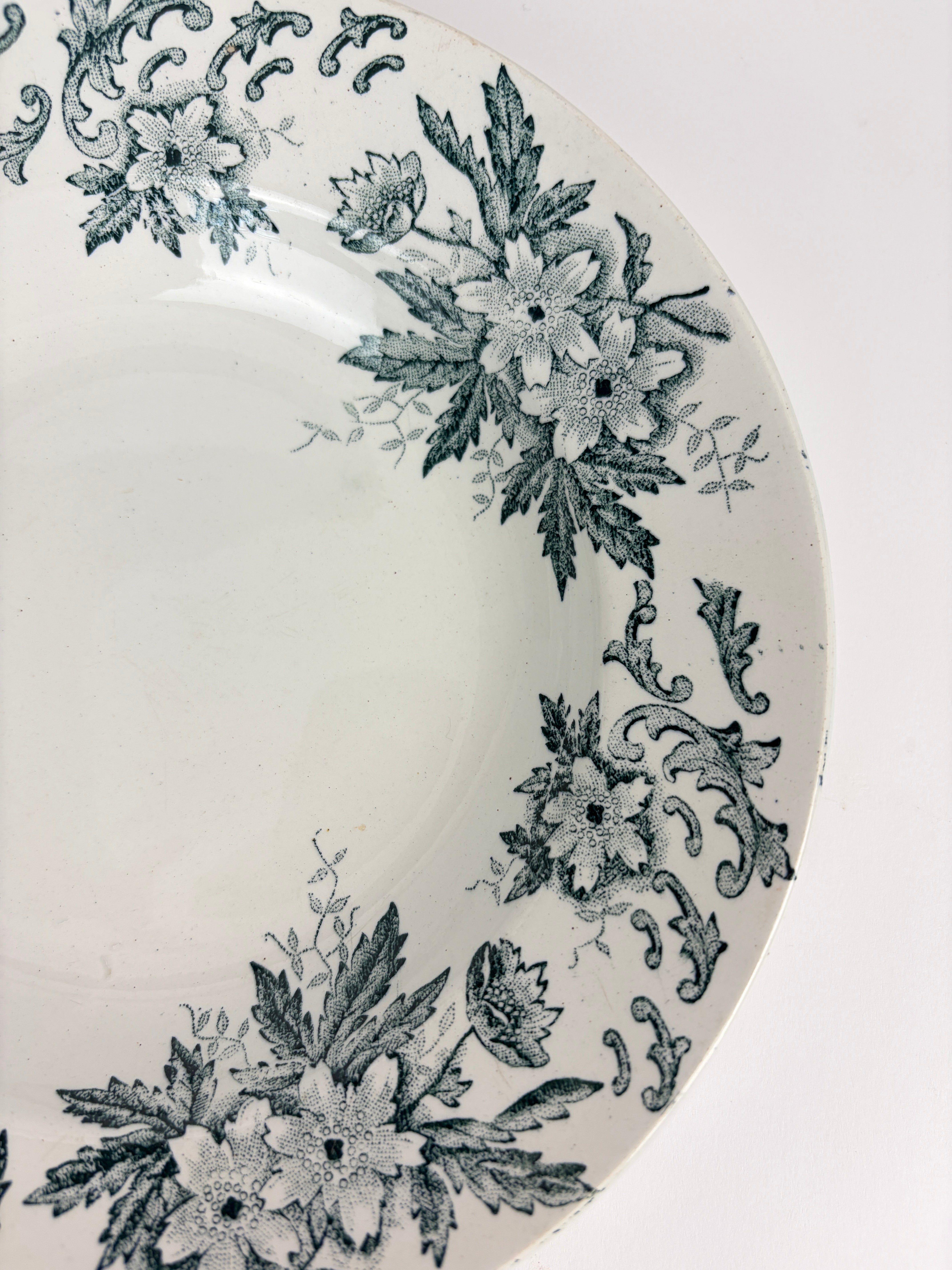Dybe franske tallerkener, Ø22,5 cm - 6 stk.