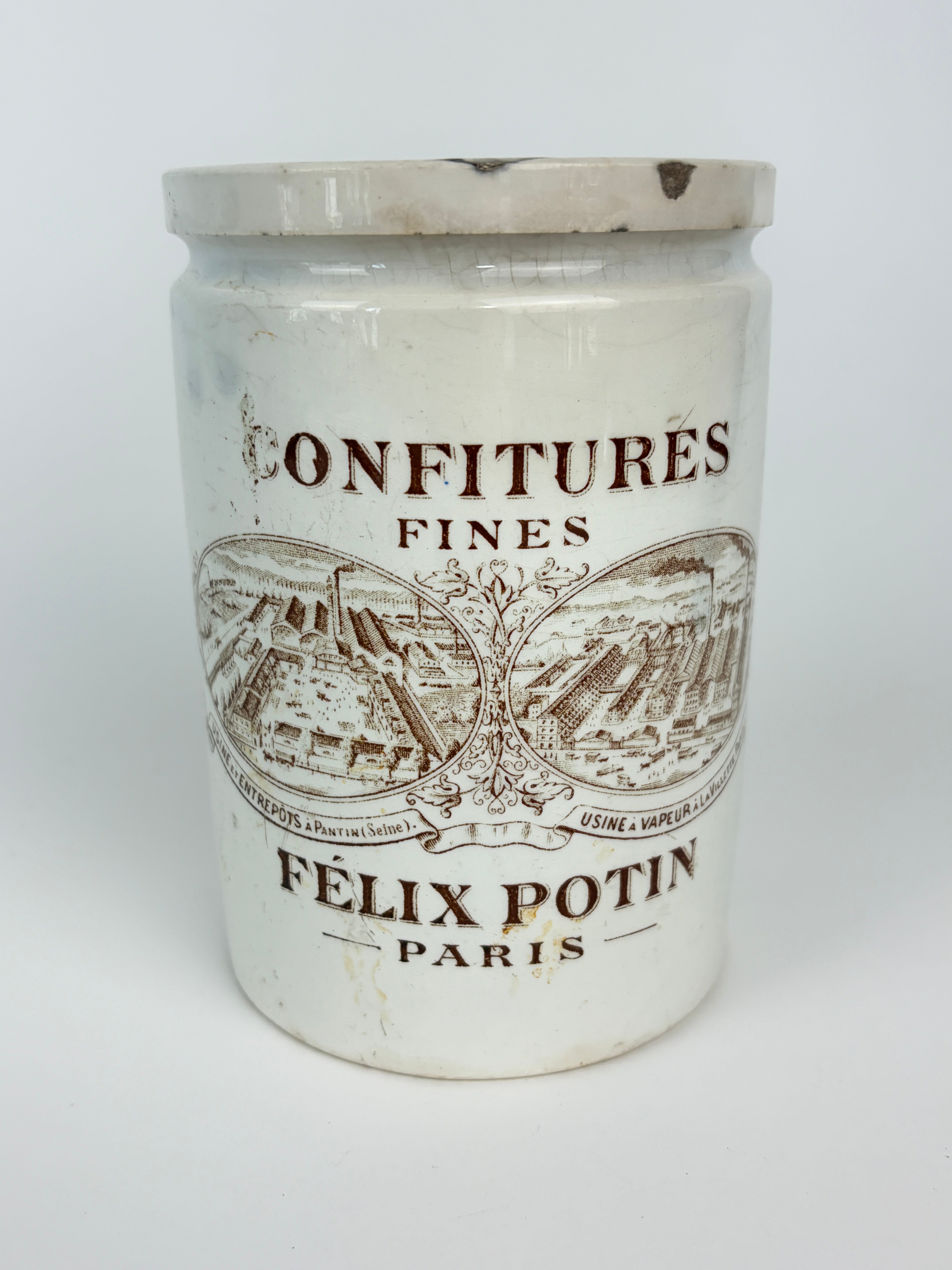 Felix Potin krukke, 13 cm