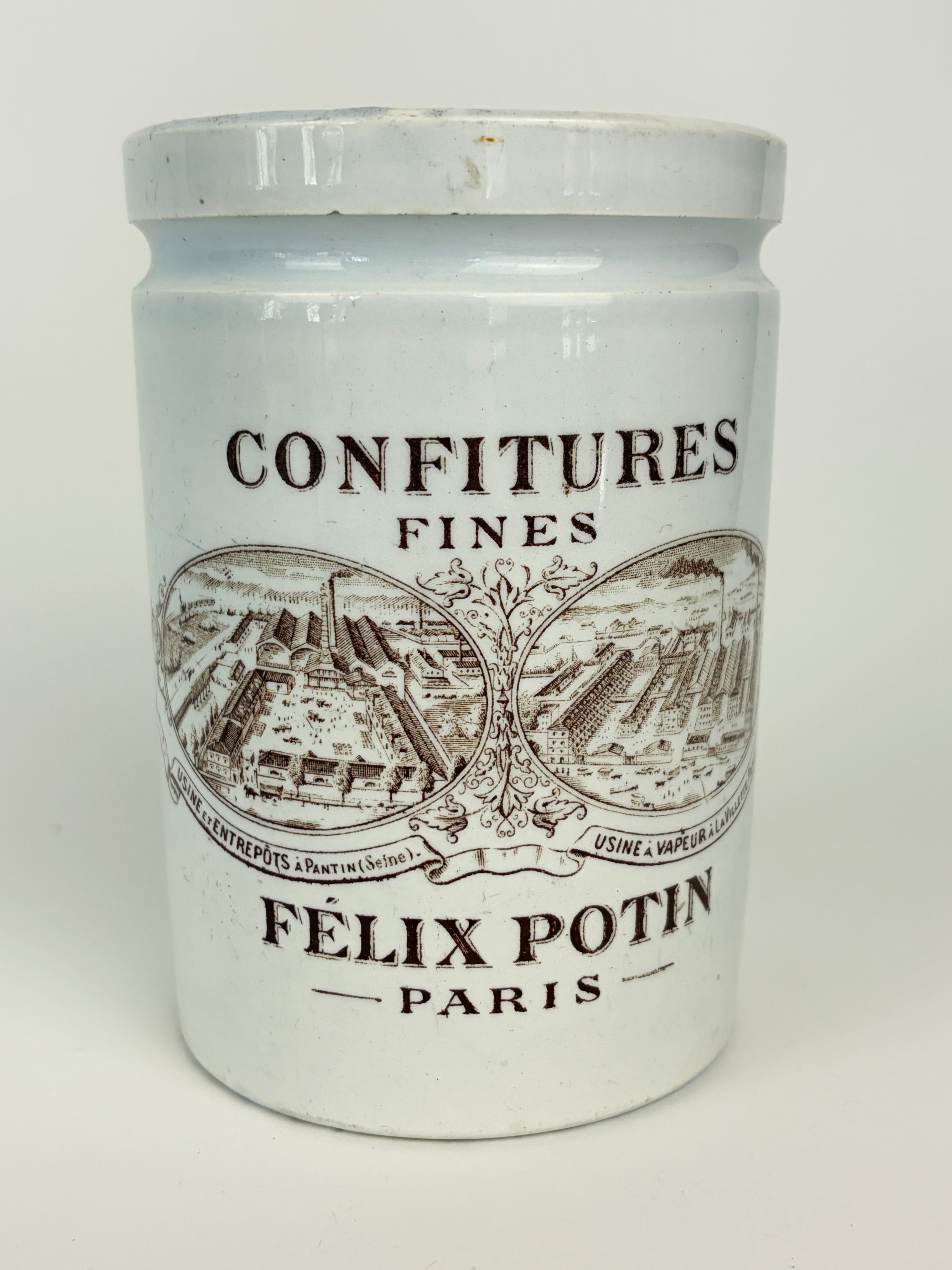 Felix Potin krukke, 13 cm