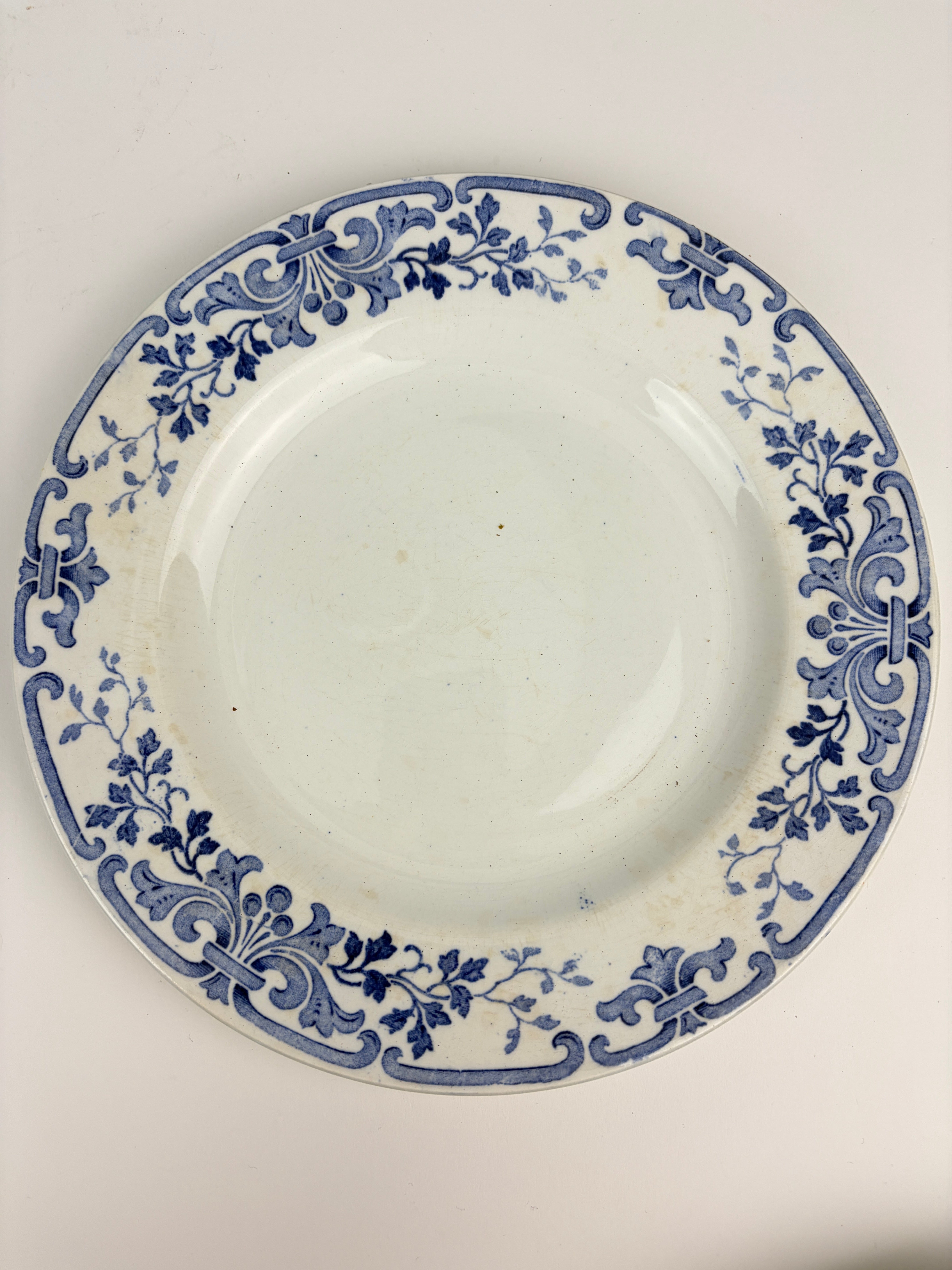 Franske tallerkener, Ø22,5 cm - 6 stk.